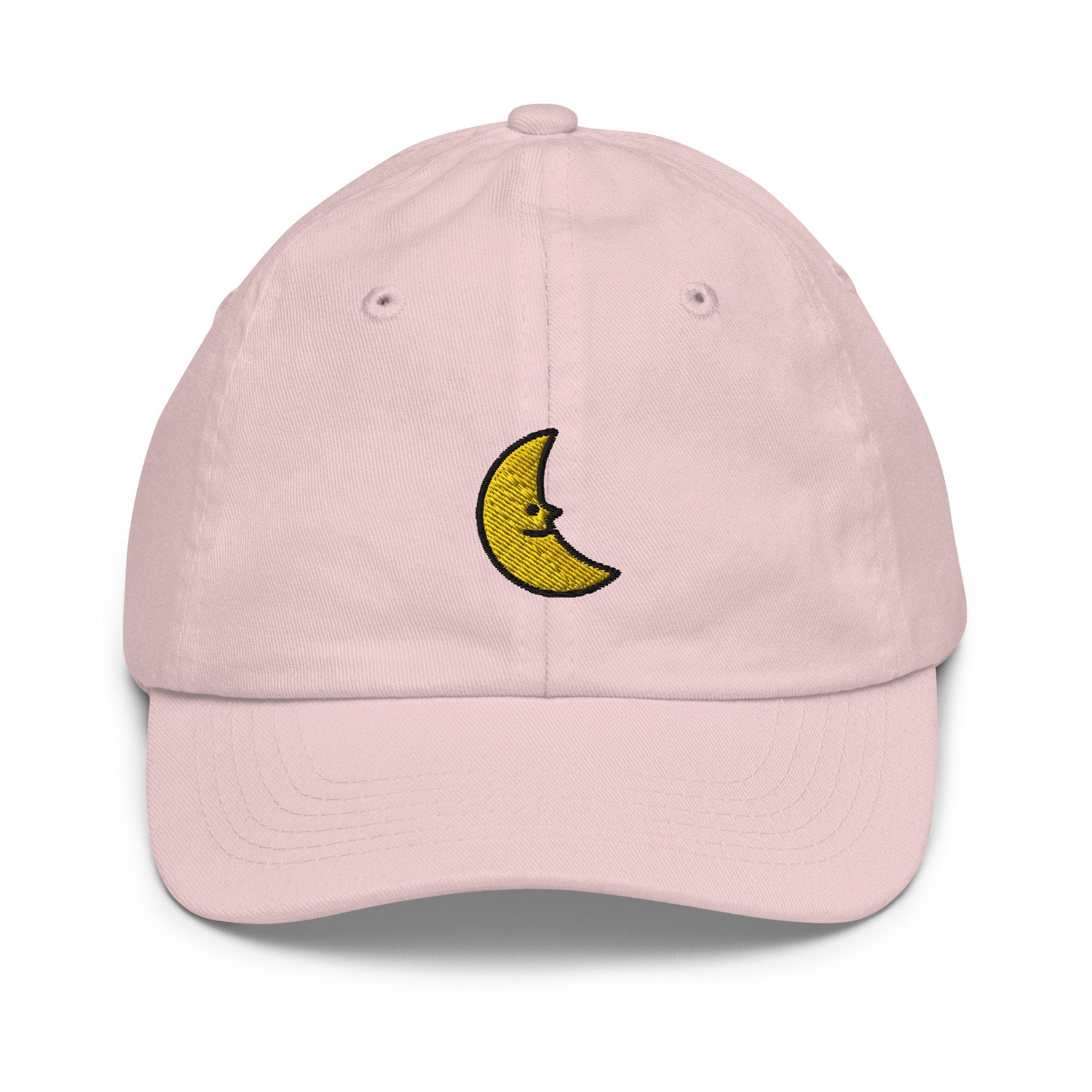 Moon Youth Baseball Cap, Handmade Kids Hat, Embroidered Childrens Hat Gift - Multiple Colors