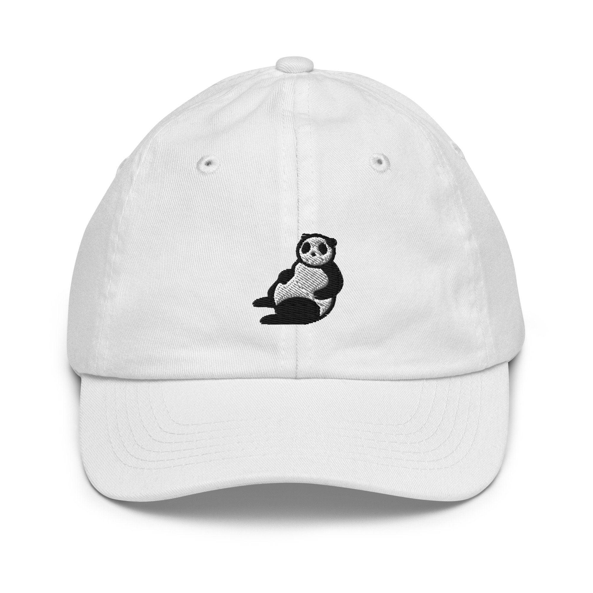 Panda Youth Baseball Cap, Handmade Kids Hat, Embroidered Childrens Hat Gift - Multiple Colors