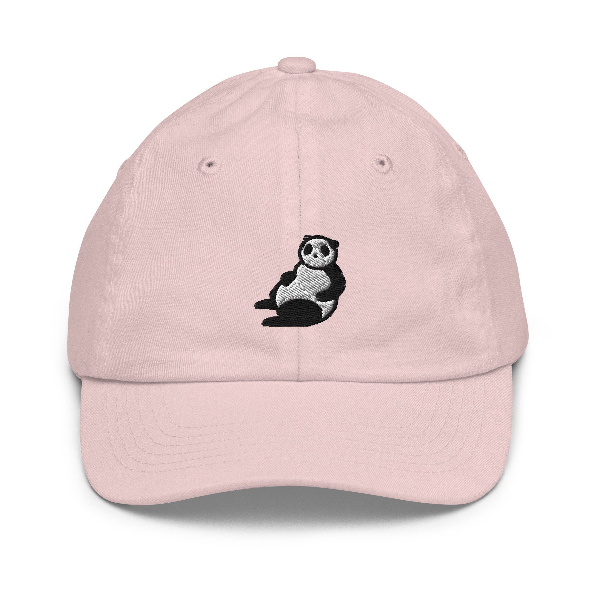 Panda Youth Baseball Cap, Handmade Kids Hat, Embroidered Childrens Hat Gift - Multiple Colors