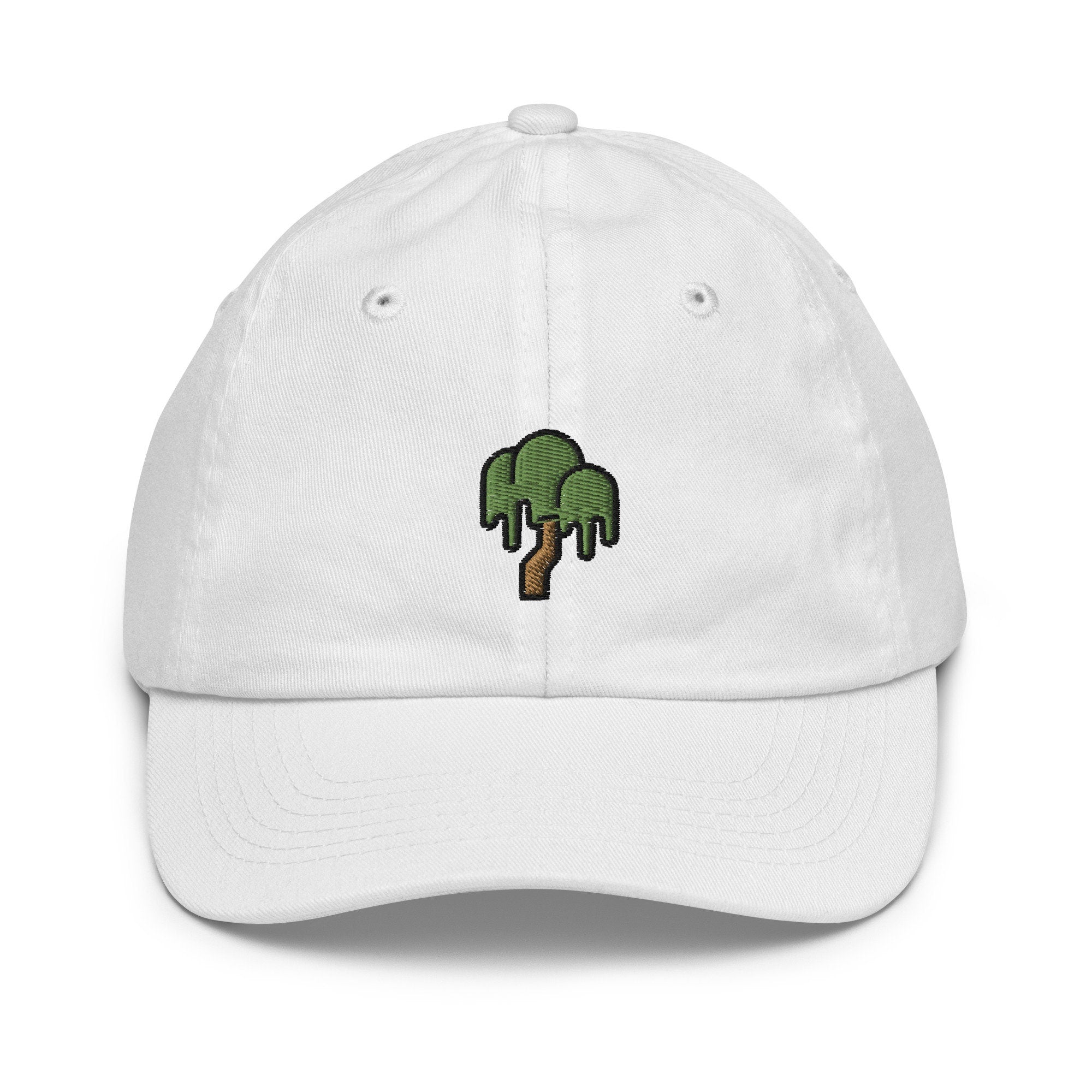 Weeping Willow Youth Baseball Cap, Handmade Kids Hat, Embroidered Childrens Hat Gift - Multiple Colors