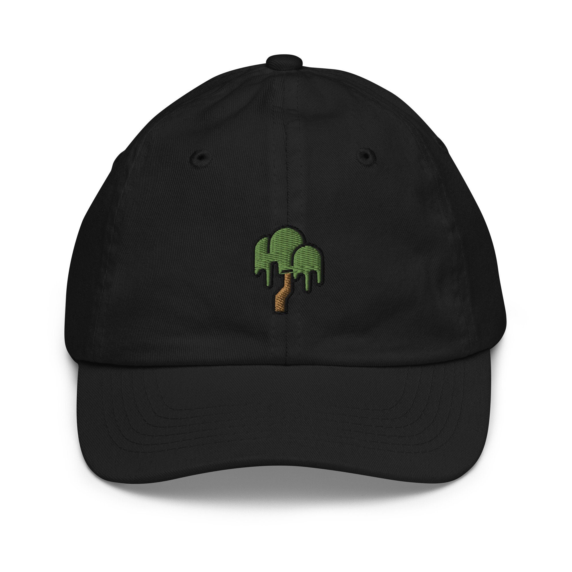 Weeping Willow Youth Baseball Cap, Handmade Kids Hat, Embroidered Childrens Hat Gift - Multiple Colors