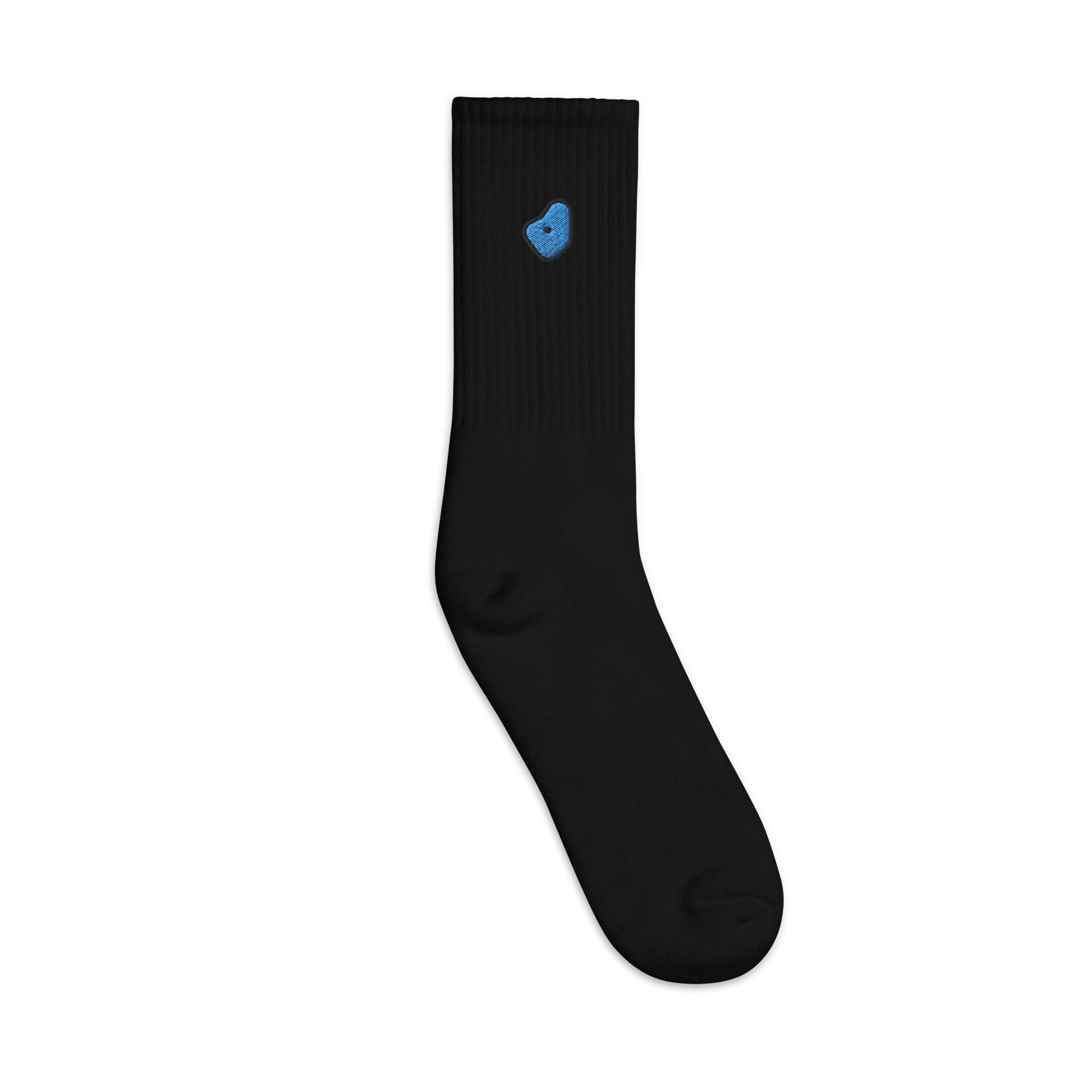 Bouldering Grip Embroidered Socks, Premium Embroidered Socks, Long Socks Gift - Multiple Colors