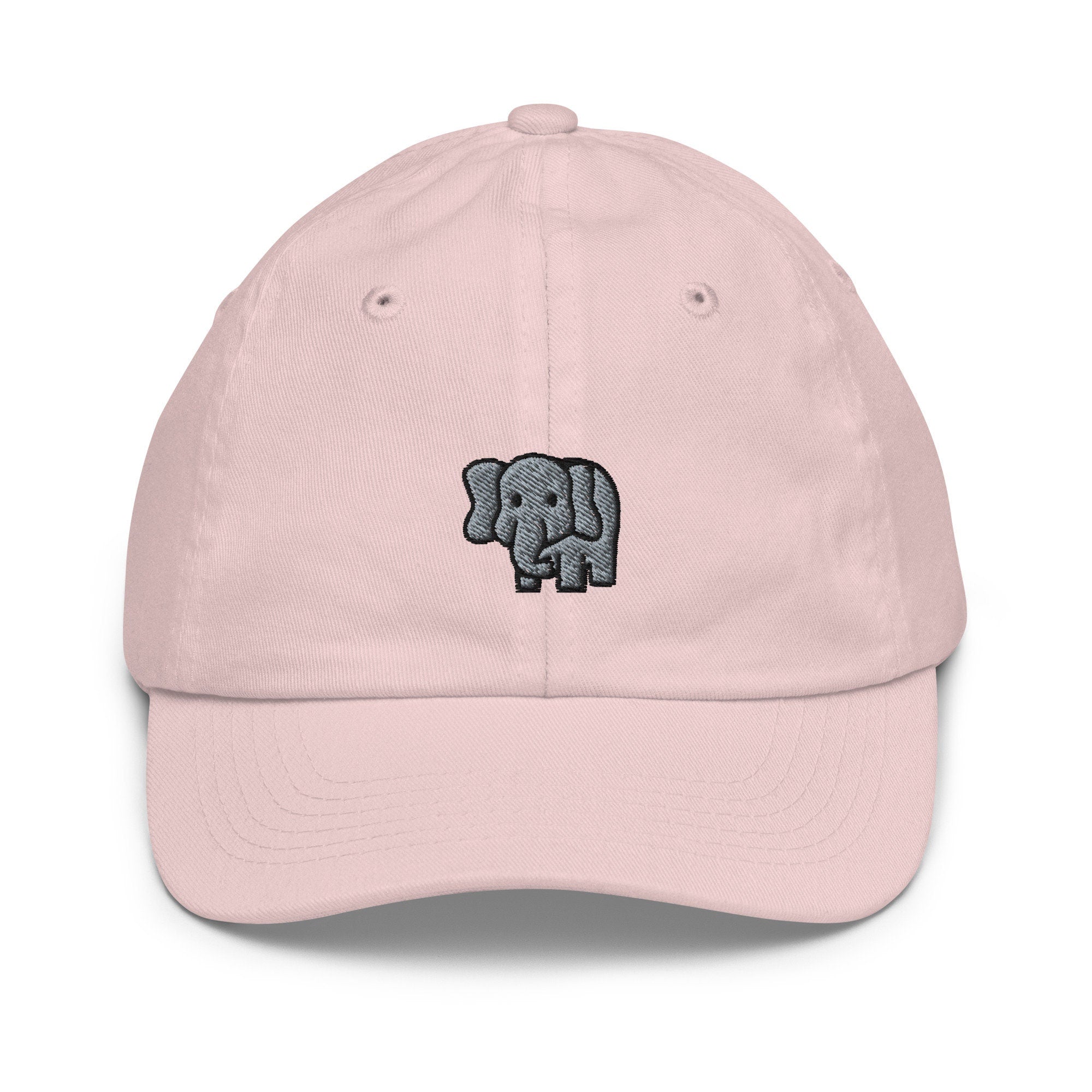 Elephant Youth Baseball Cap, Handmade Kids Hat, Embroidered Childrens Hat Gift - Multiple Colors