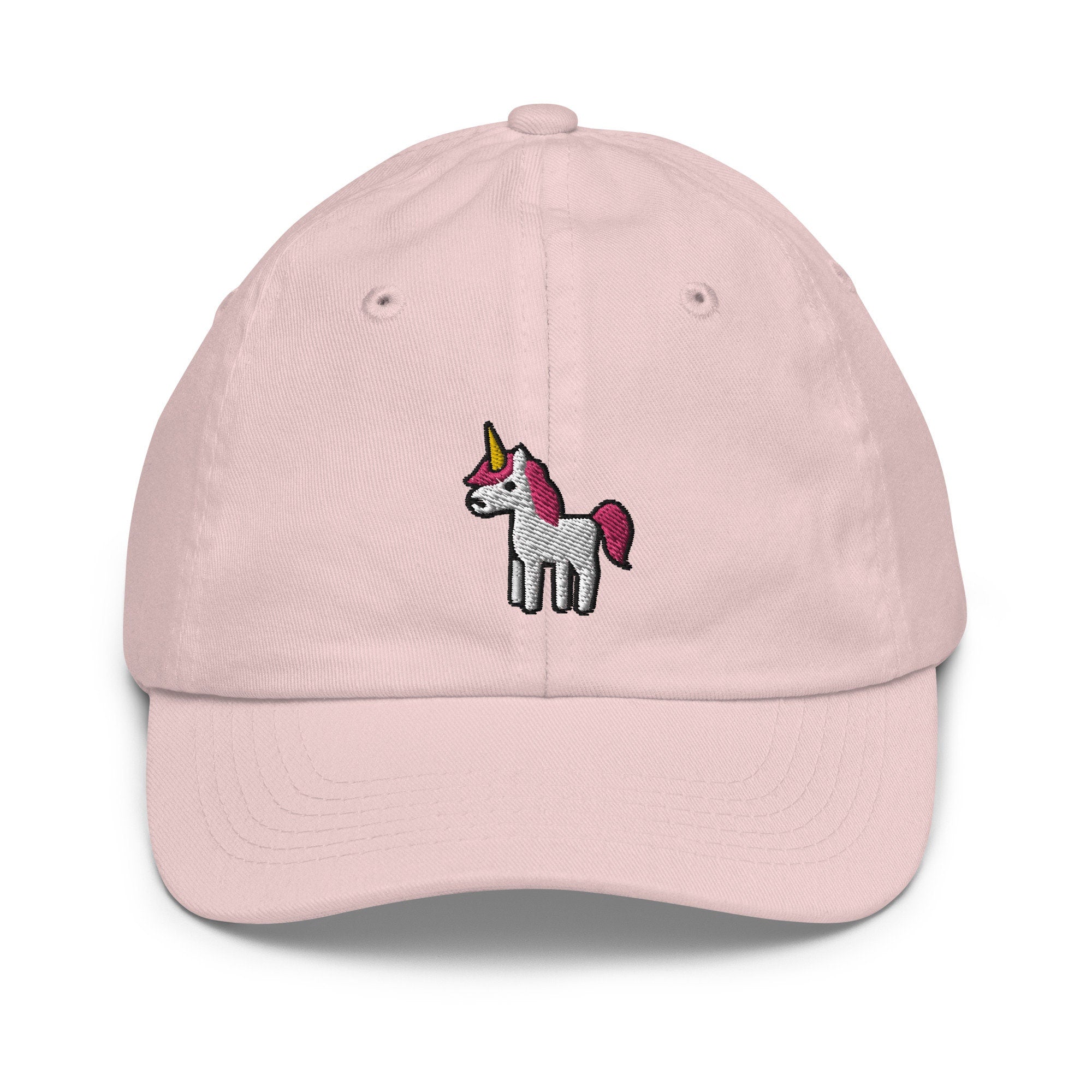 Unicorn Youth Baseball Cap, Handmade Kids Hat, Embroidered Childrens Hat Gift - Multiple Colors