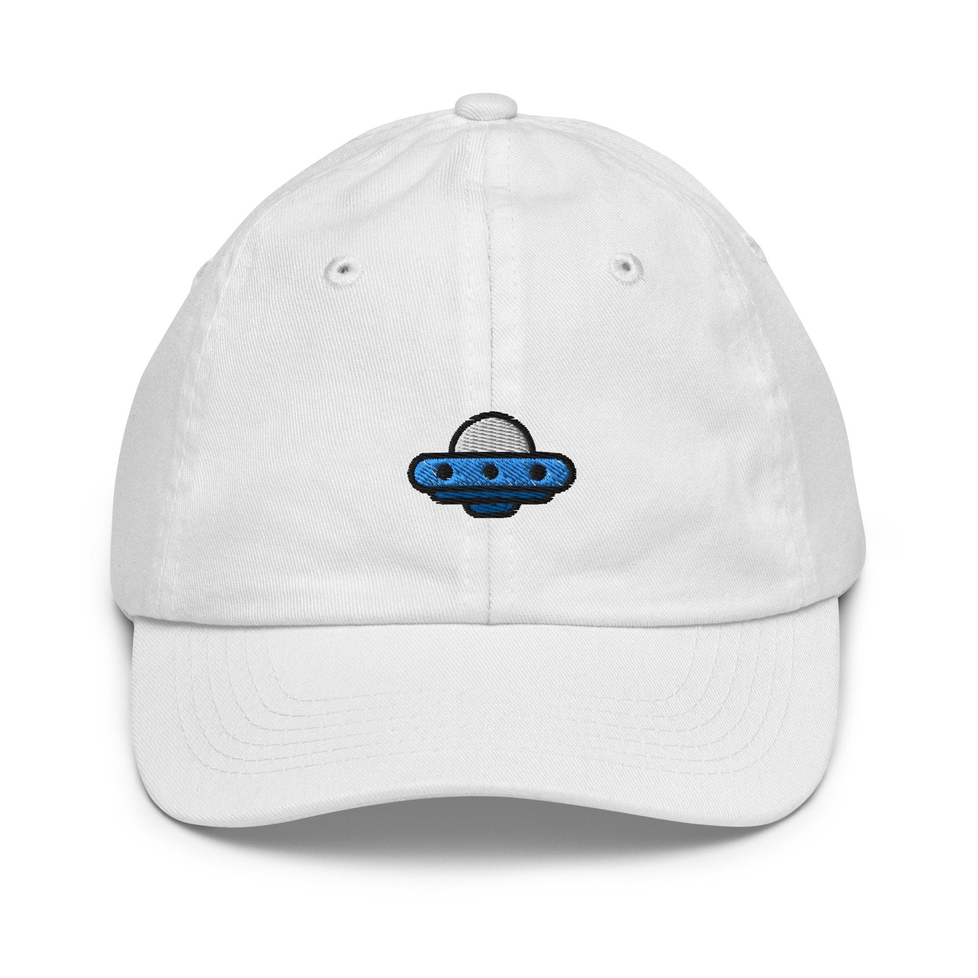 UFO Youth Baseball Cap, Handmade Kids Hat, Embroidered Childrens Hat Gift - Multiple Colors