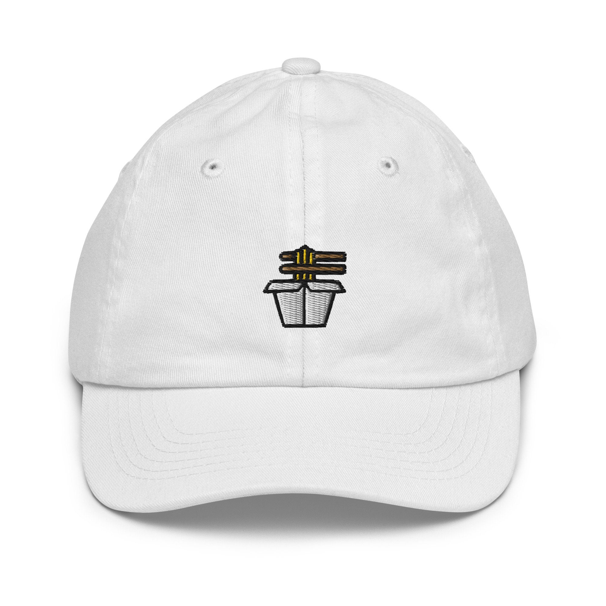 Noodles Youth Baseball Cap, Handmade Kids Hat, Noodles Embroidered Childrens Hat Gift - Multiple Colors