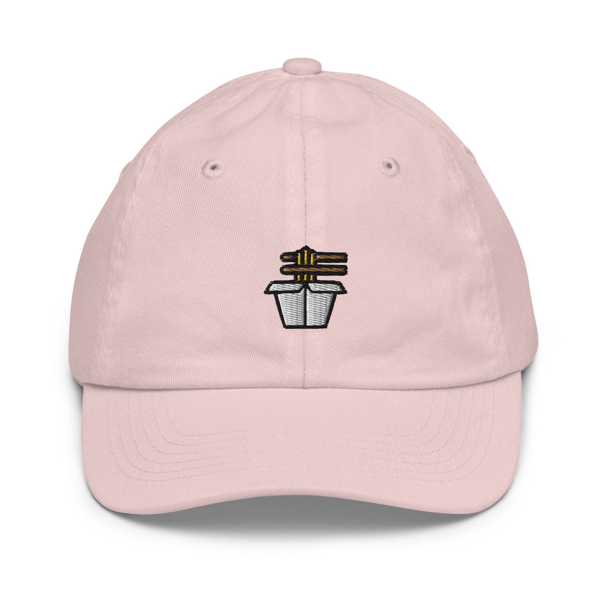 Noodles Youth Baseball Cap, Handmade Kids Hat, Noodles Embroidered Childrens Hat Gift - Multiple Colors