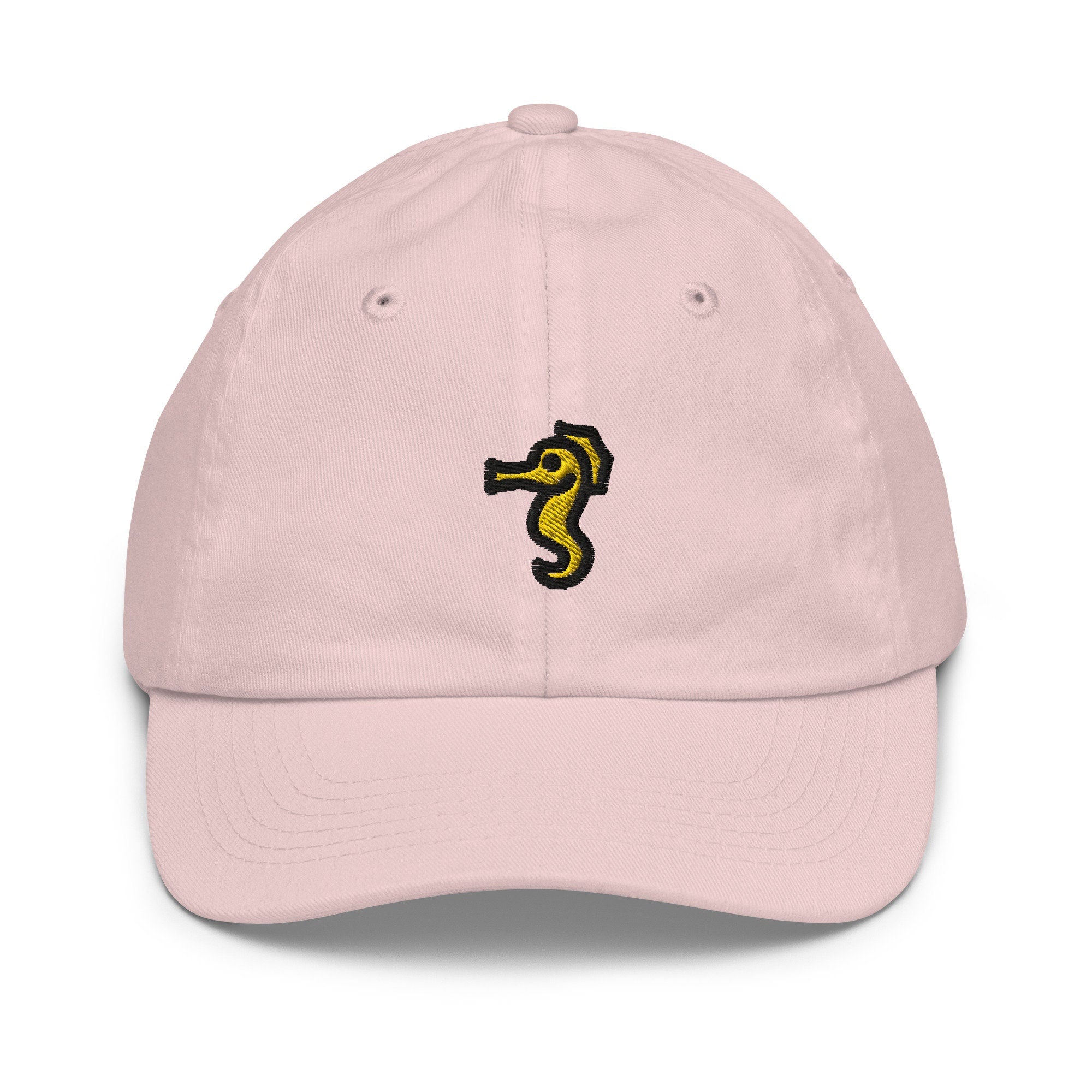 Seahorse Youth Baseball Cap, Handmade Kids Hat, Embroidered Childrens Hat Gift - Multiple Colors