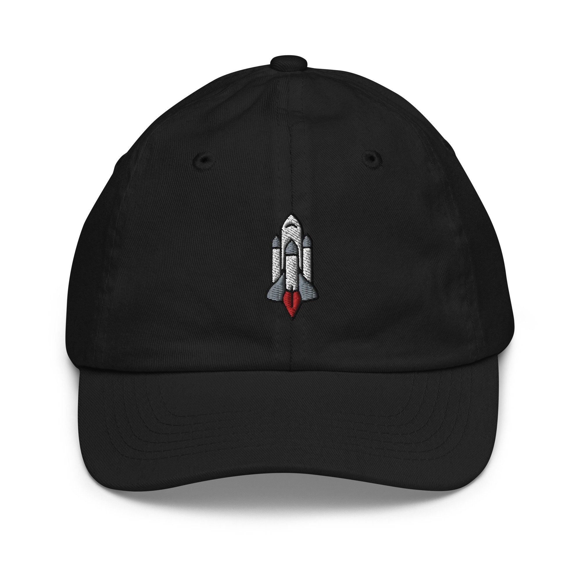Space Shuttle Youth Baseball Cap, Handmade Kids Hat, Embroidered Childrens Hat Gift - Multiple Colors
