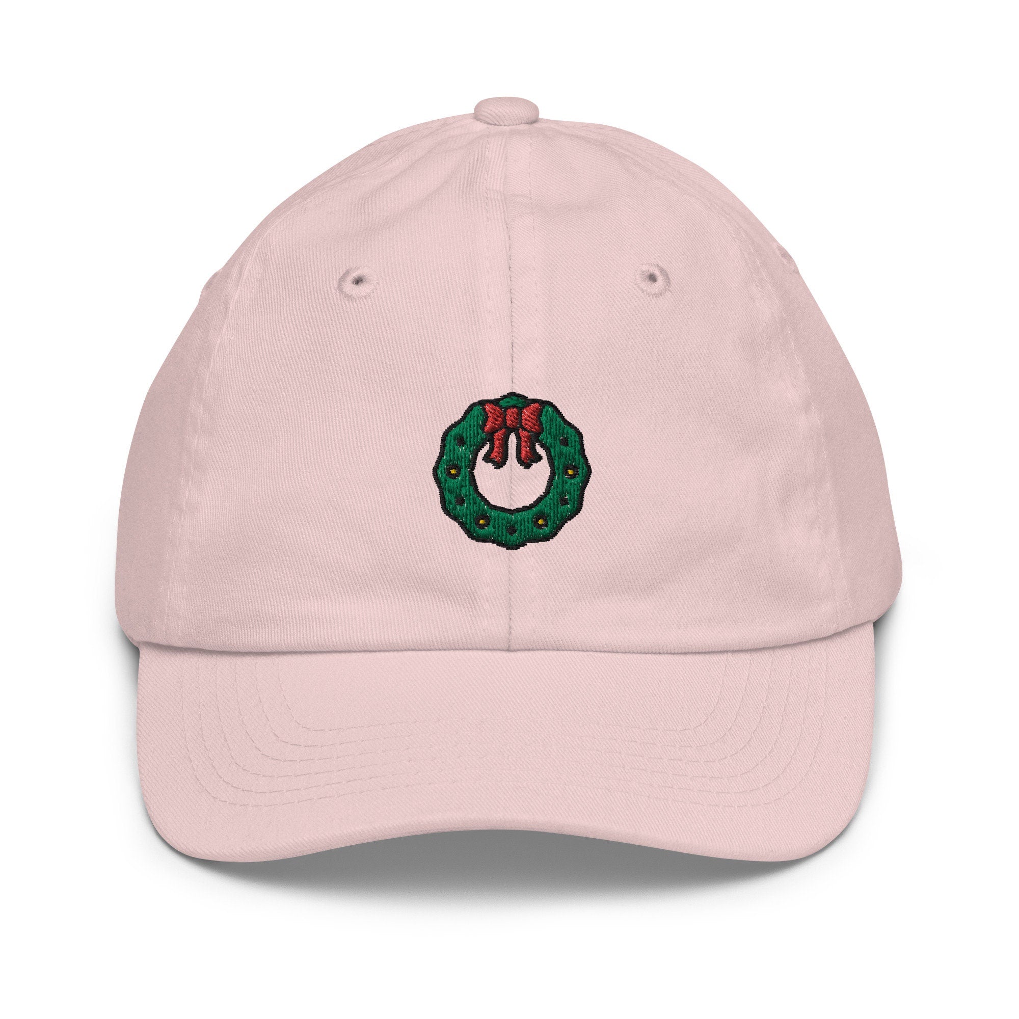 Wreath Youth Baseball Cap, Handmade Kids Hat, Embroidered Childrens Hat Gift - Multiple Colors