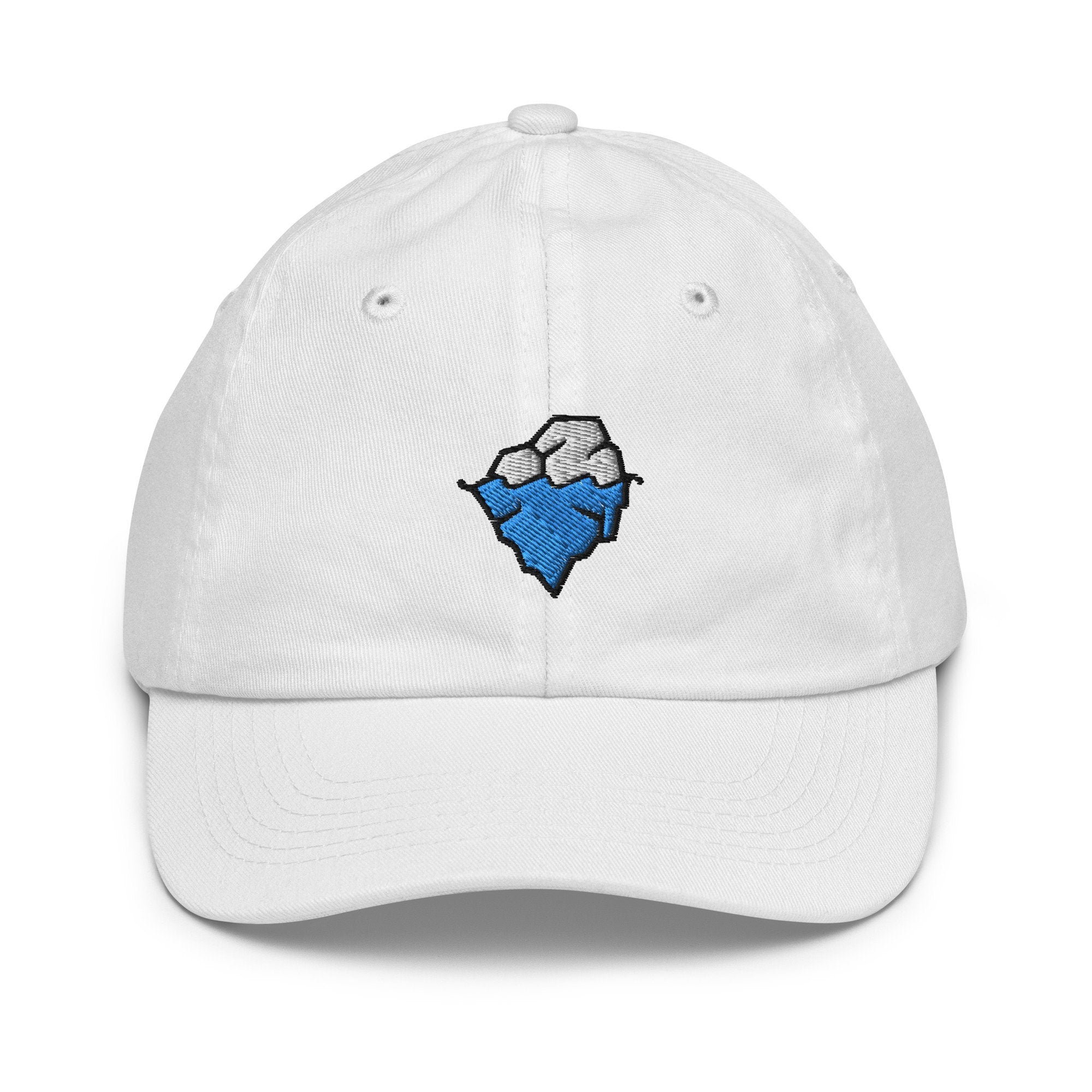 Iceberg Youth Baseball Cap, Handmade Kids Hat, Embroidered Childrens Hat Gift - Multiple Colors