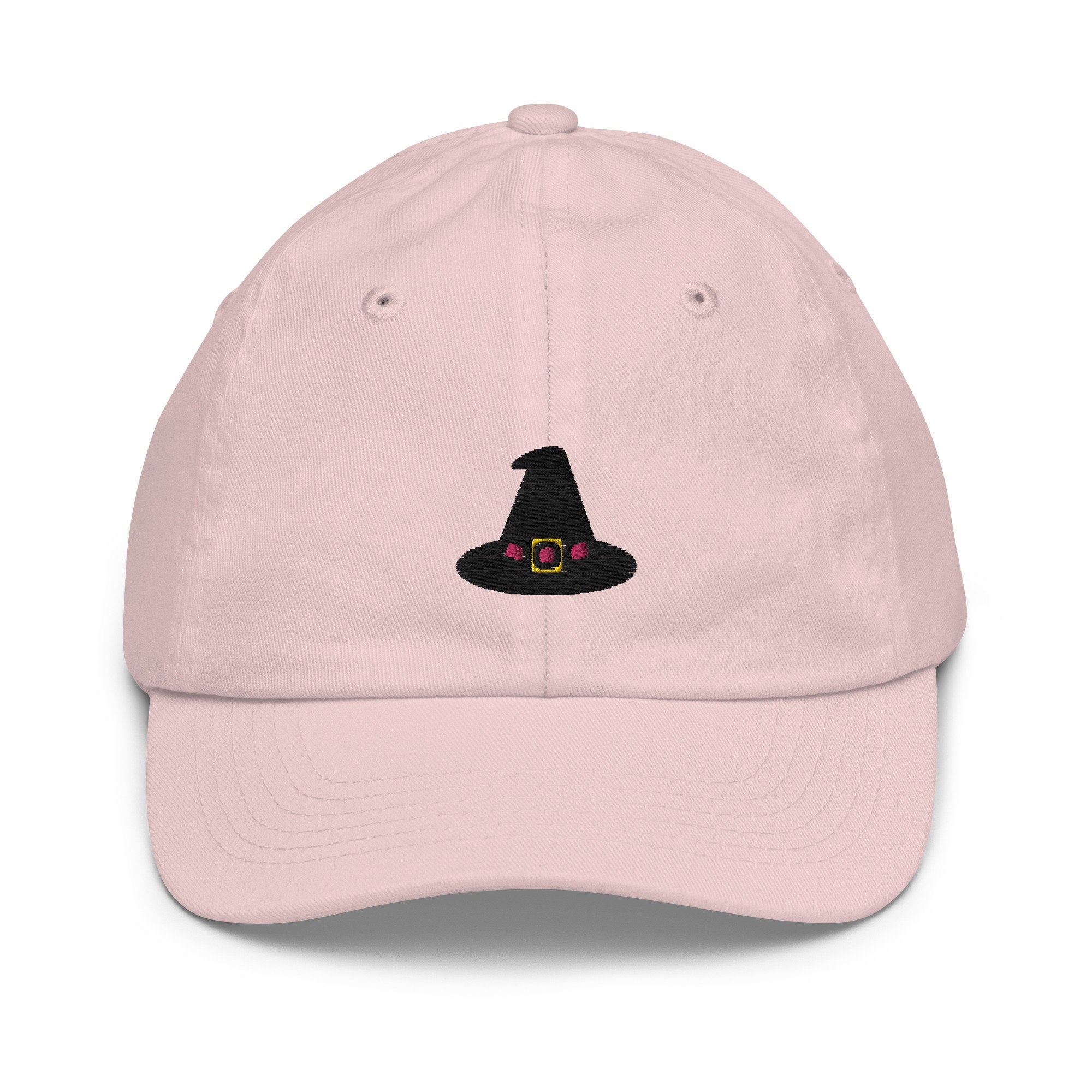 Witch Hat Youth Baseball Cap, Handmade Kids Hat, Embroidered Childrens Hat Gift - Multiple Colors