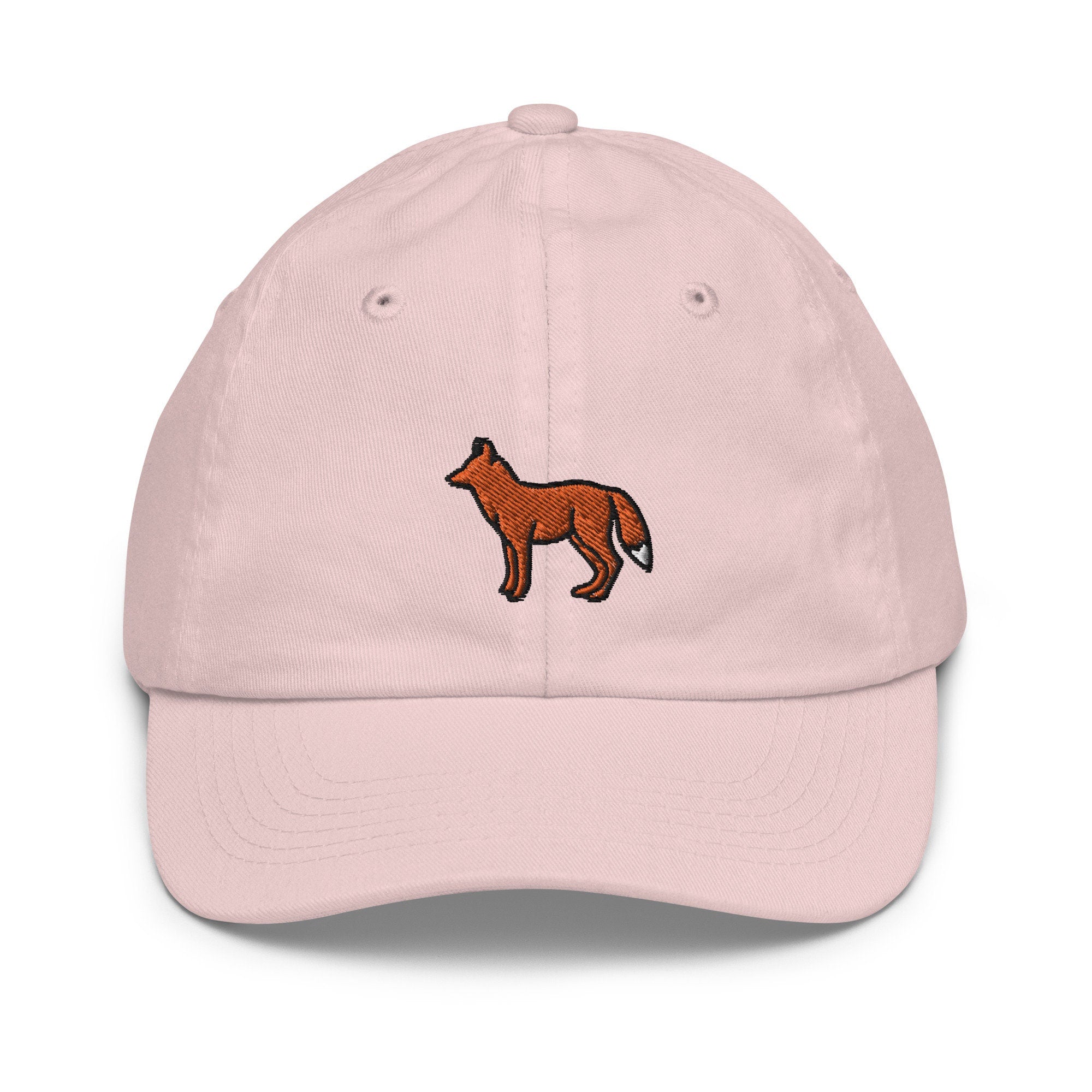 Fox Youth Baseball Cap, Handmade Kids Hat, Embroidered Childrens Hat Gift - Multiple Colors