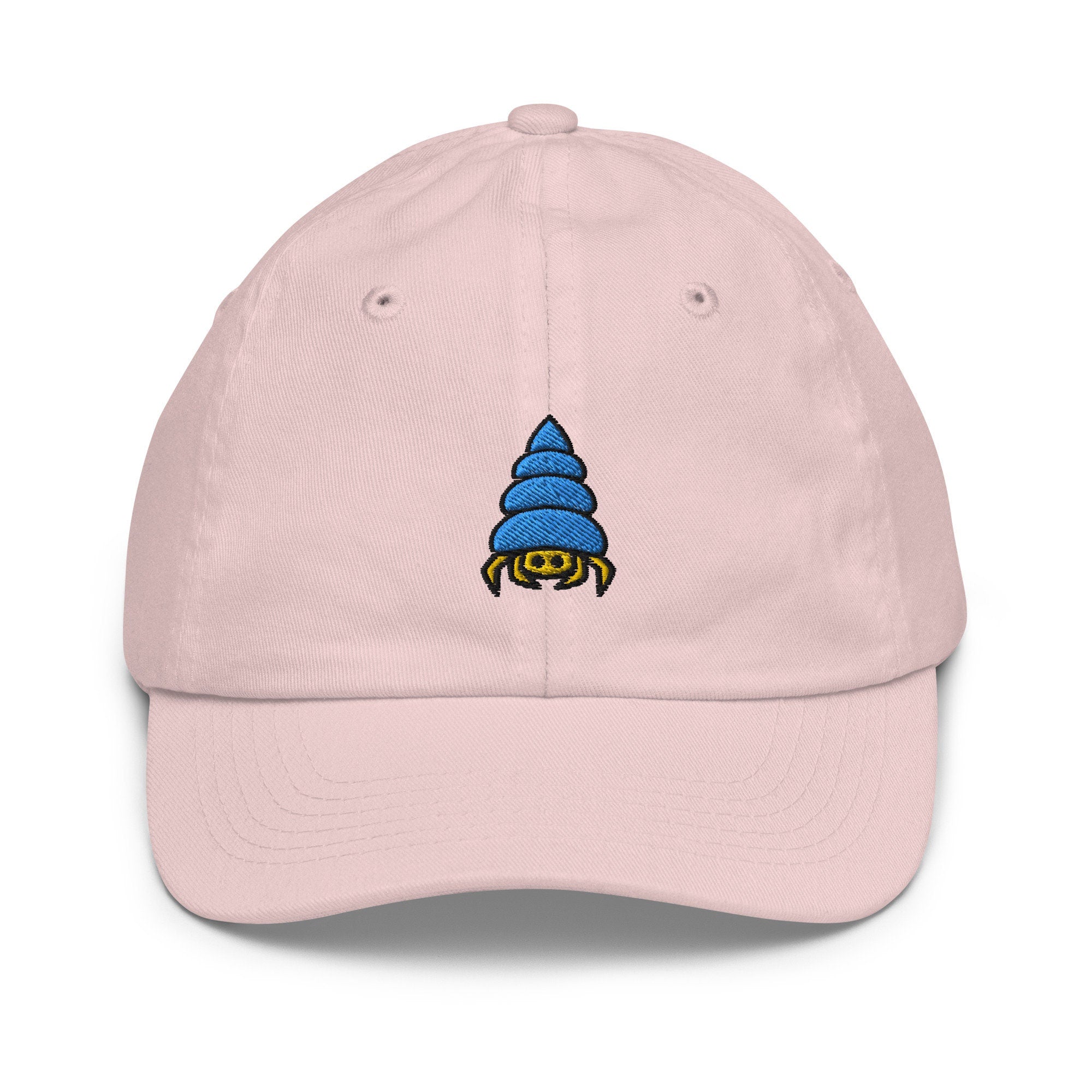 Hermit Crab Youth Baseball Cap, Handmade Kids Hat, Embroidered Childrens Hat Gift - Multiple Colors