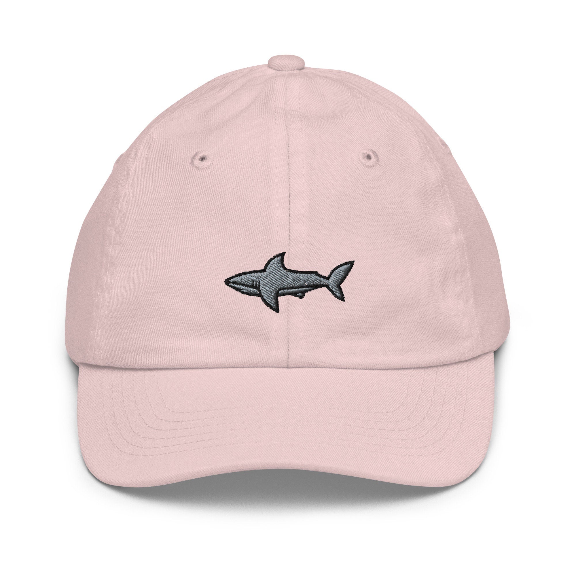 Shark Youth Baseball Cap, Handmade Kids Hat, Embroidered Childrens Hat Gift - Multiple Colors