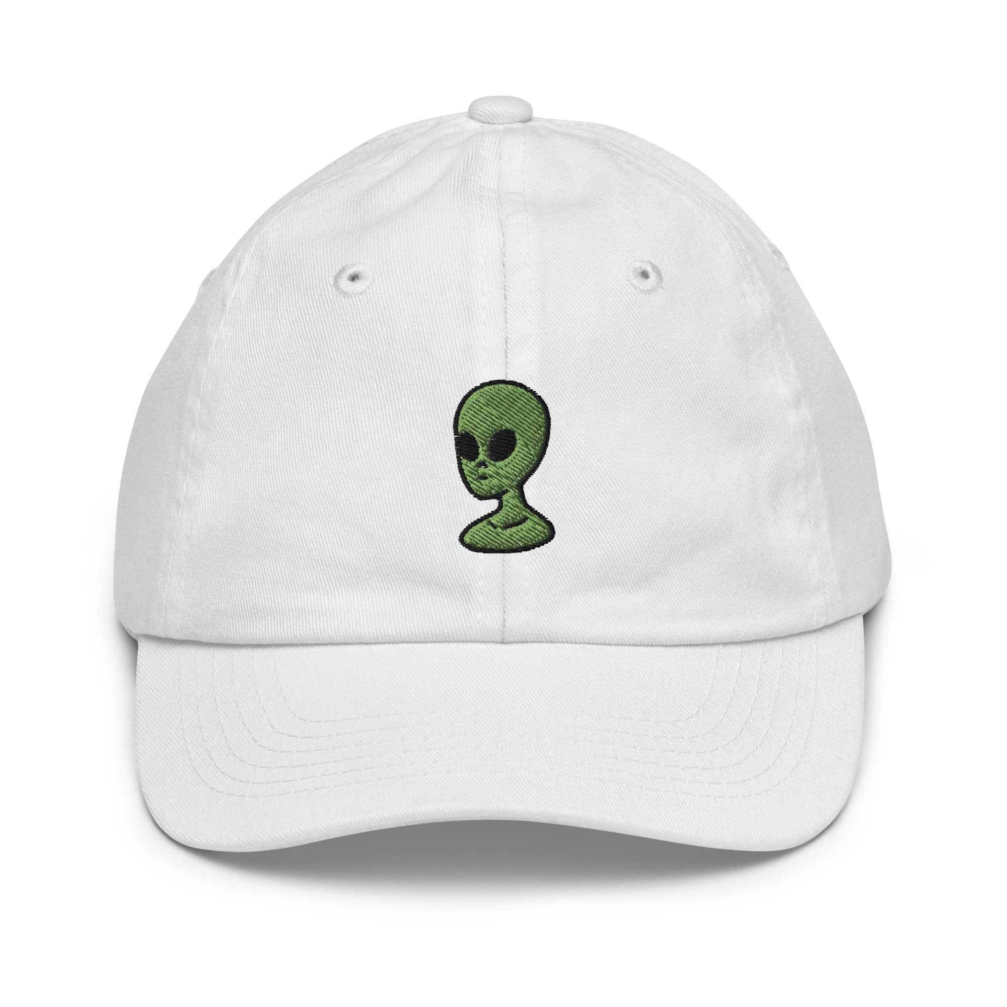 Alien Youth Baseball Cap, Handmade Kids Hat, Embroidered Childrens Hat Gift - Multiple Colors