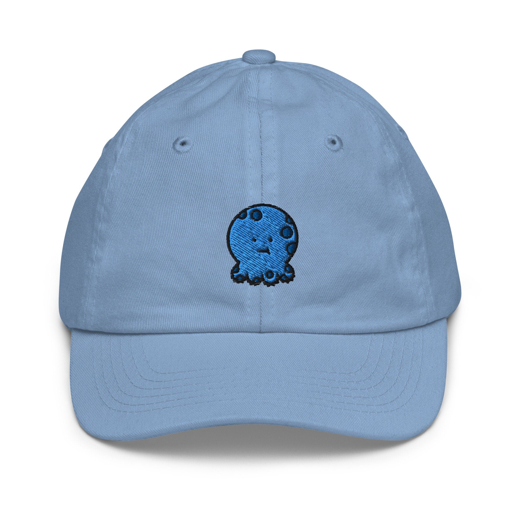 Octopus Youth Baseball Cap, Handmade Kids Hat, Cute Octopus Embroidered Childrens Hat Gift - Multiple Colors