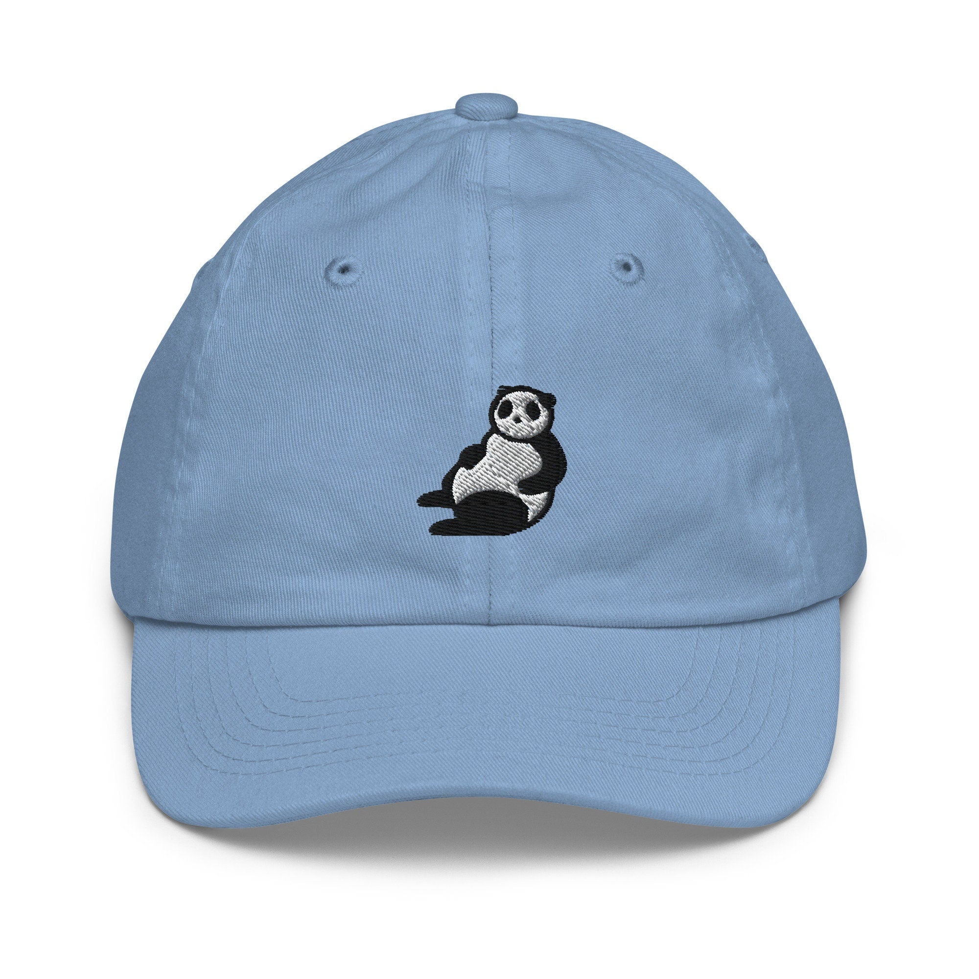 Panda Youth Baseball Cap, Handmade Kids Hat, Embroidered Childrens Hat Gift - Multiple Colors