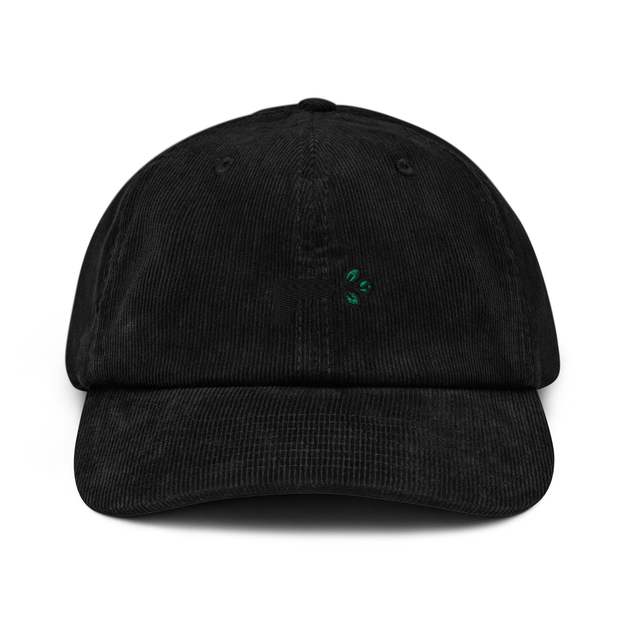 Peace Corduroy Hat, Handmade Embroidered Corduroy Dad Cap, World Peace - Multiple Colors