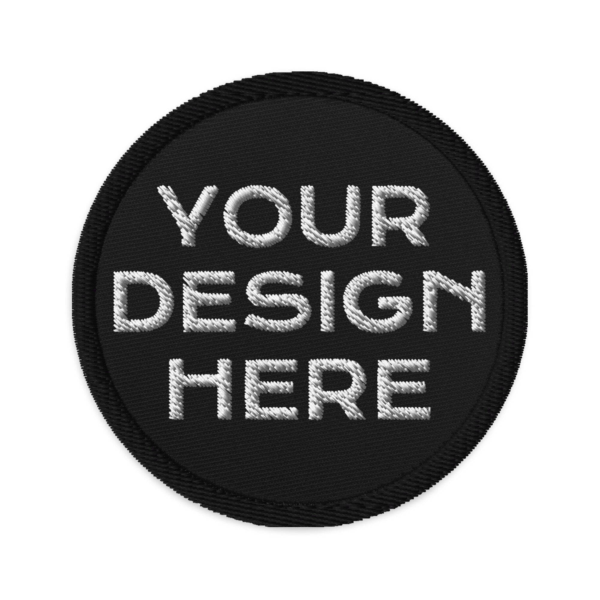 Iron on Custom Patch, Sew on Customized Patch, Personalized 3" Patches, Your Design or Logo Circular Patch, Full Color Bulk Discount Patches