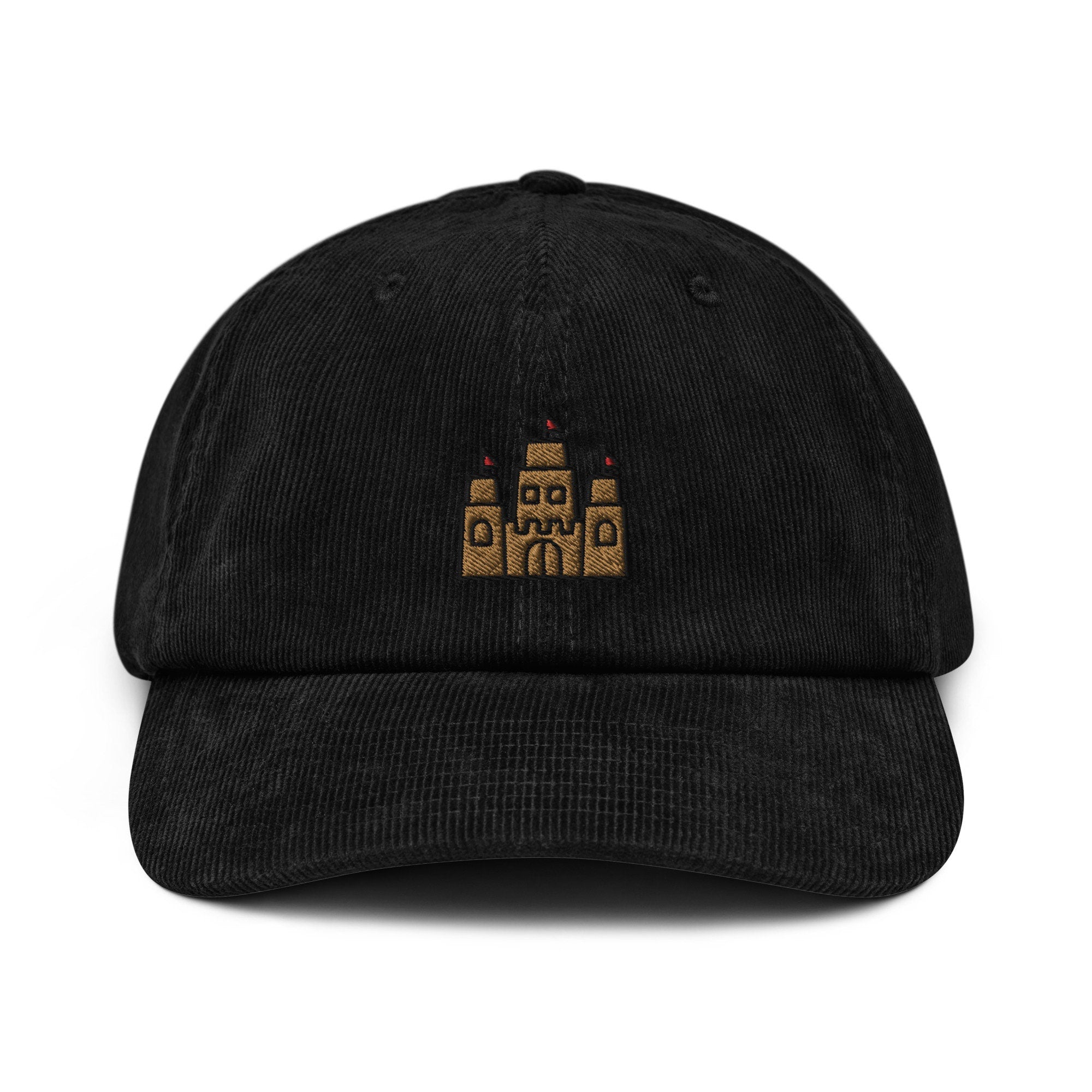 Sand Castle Embroidered Hat, Sand Castle Cap Embroidery, Beach Day Embroidered Cap - Multiple Colors