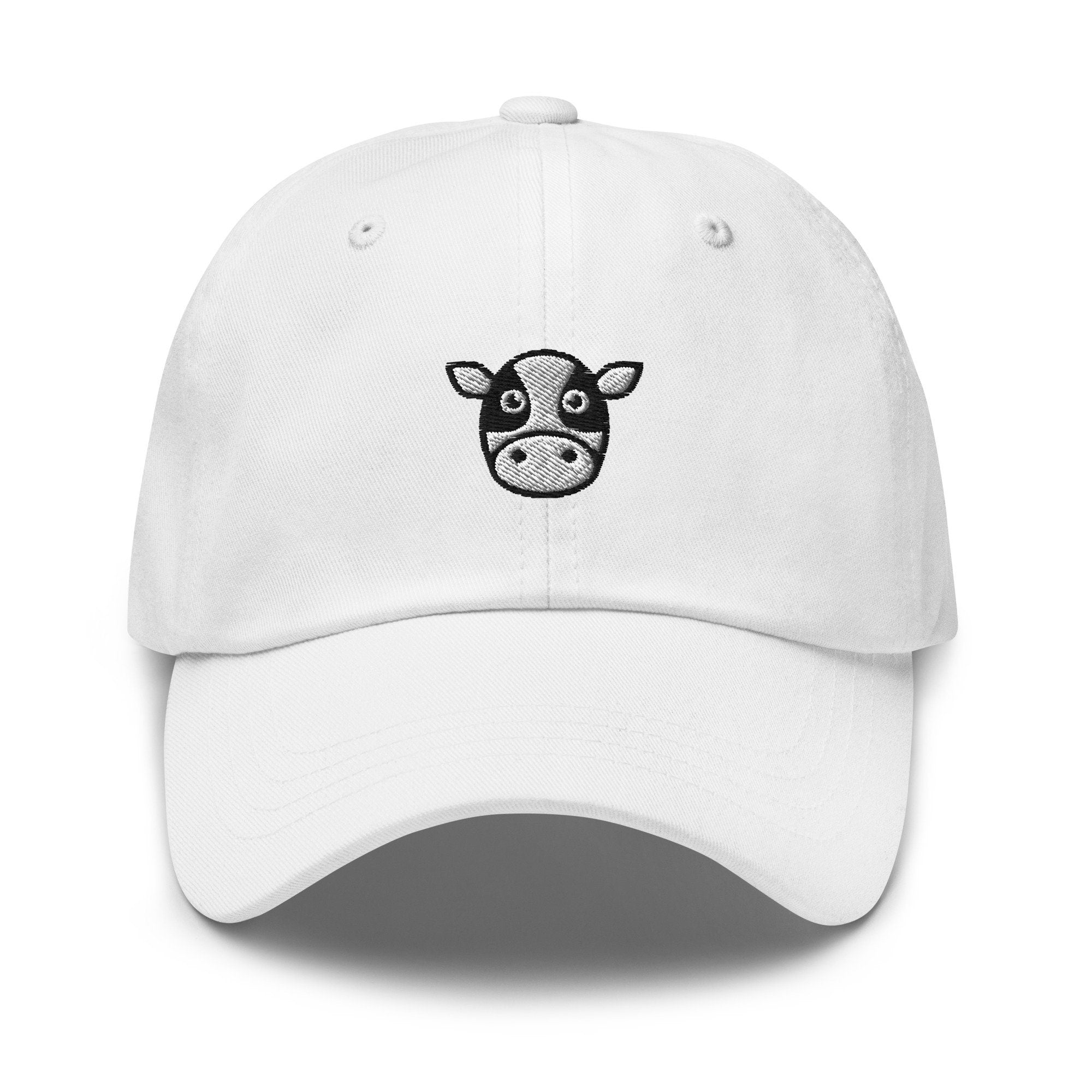 Cow Face Embroidered Dad Hat