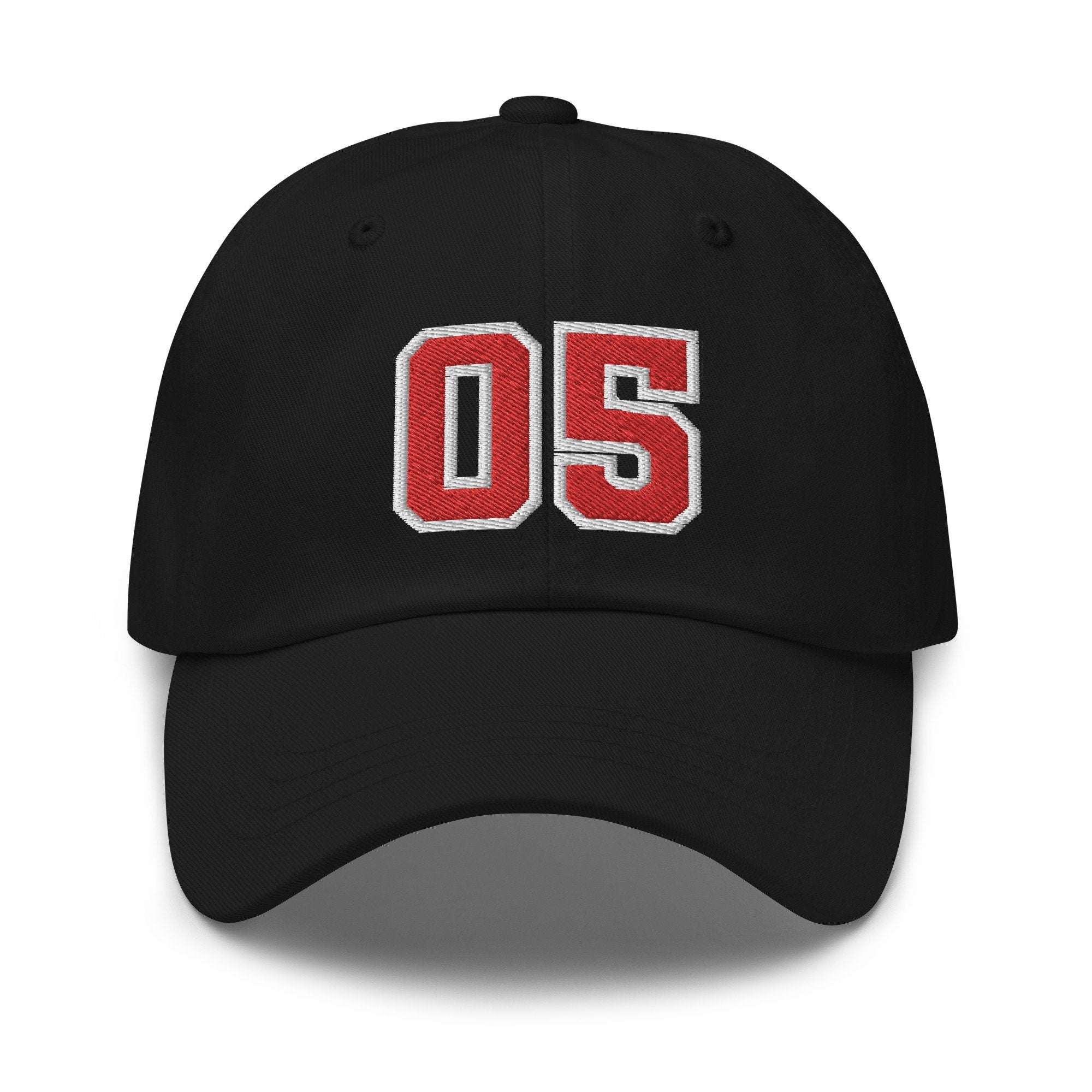 Personalized Varsity Jersey Number Embroidered Dad Hat