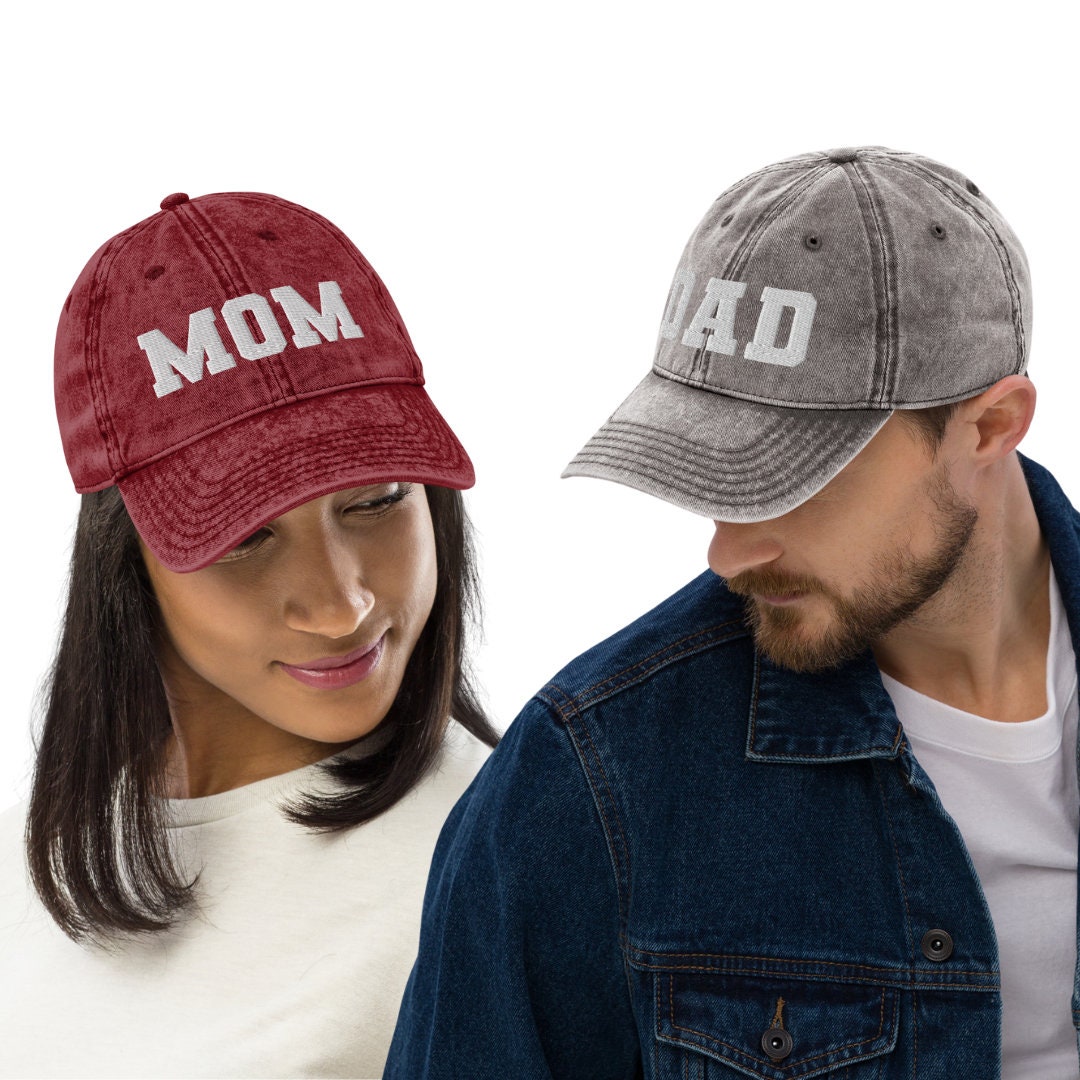Mom & Dad Embroidered Dad Hat Cap