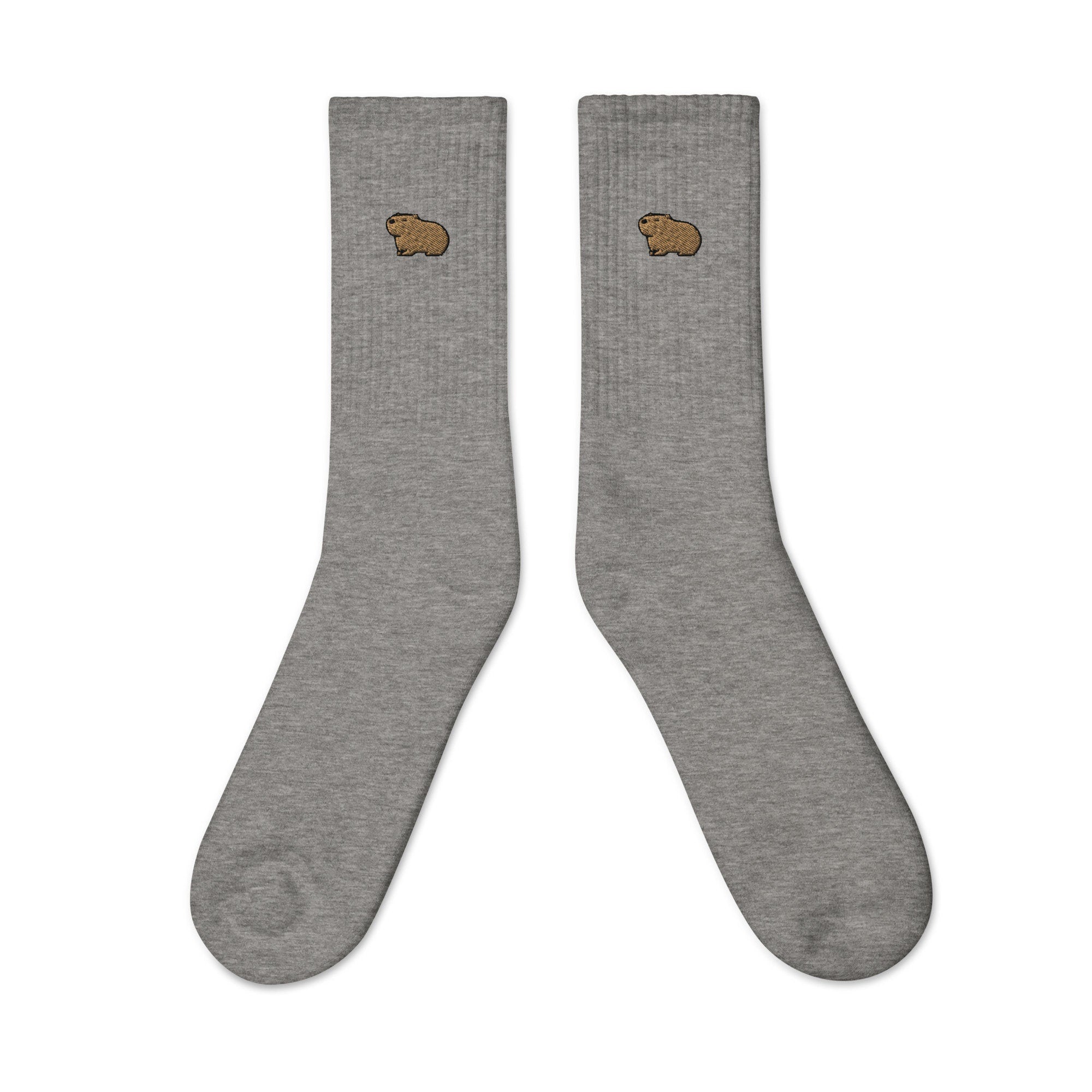 Capybara Embroidered Socks, Premium Embroidered Socks, Long Socks Gift - Multiple Colors