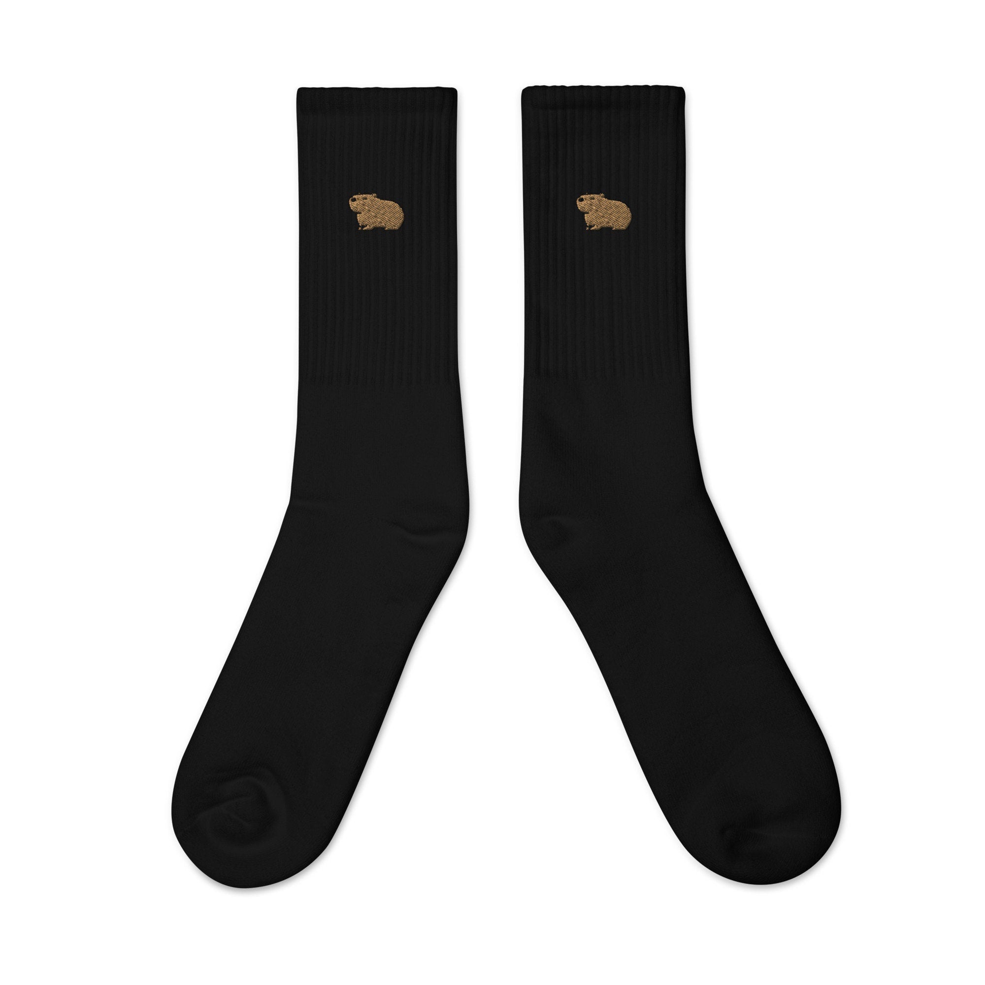 Capybara Embroidered Socks, Premium Embroidered Socks, Long Socks Gift - Multiple Colors