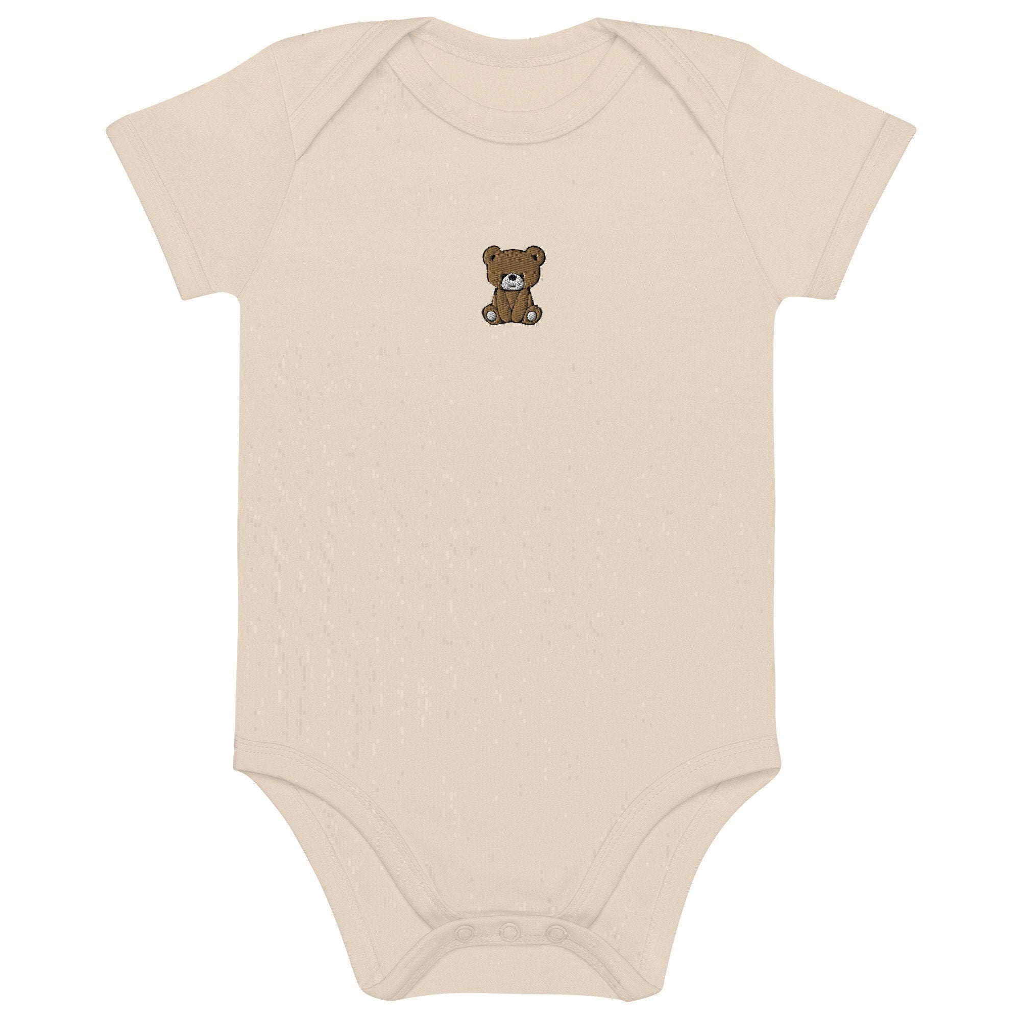 Teddy Bear Organic cotton baby bodysuit