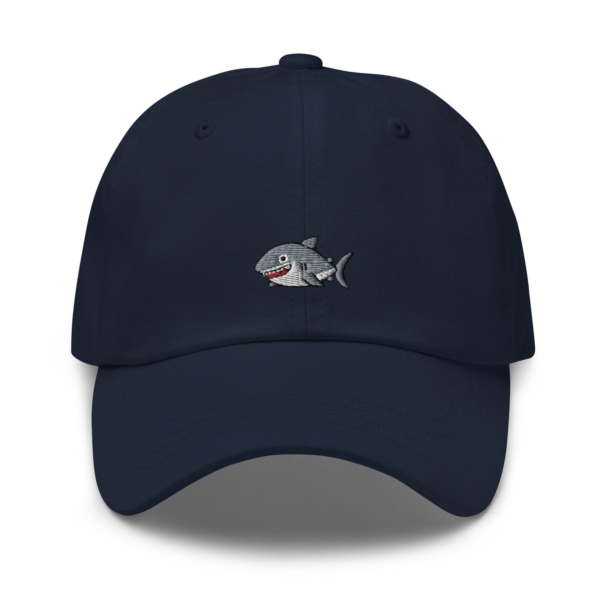 Shark Embroidered Dad Hat