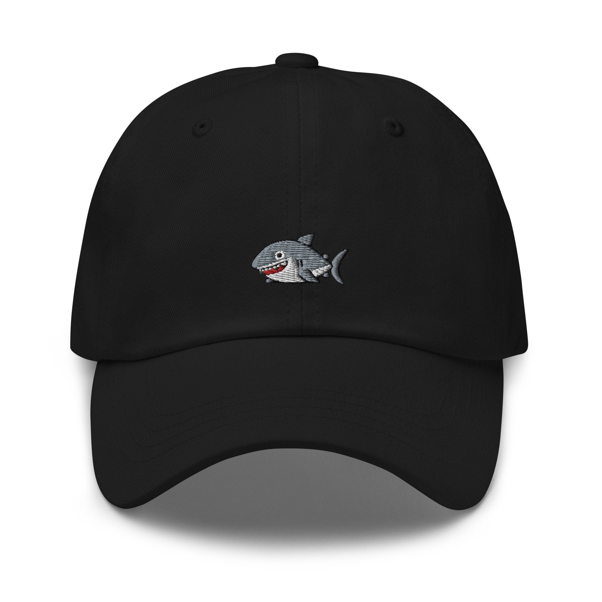 Shark Embroidered Dad Hat