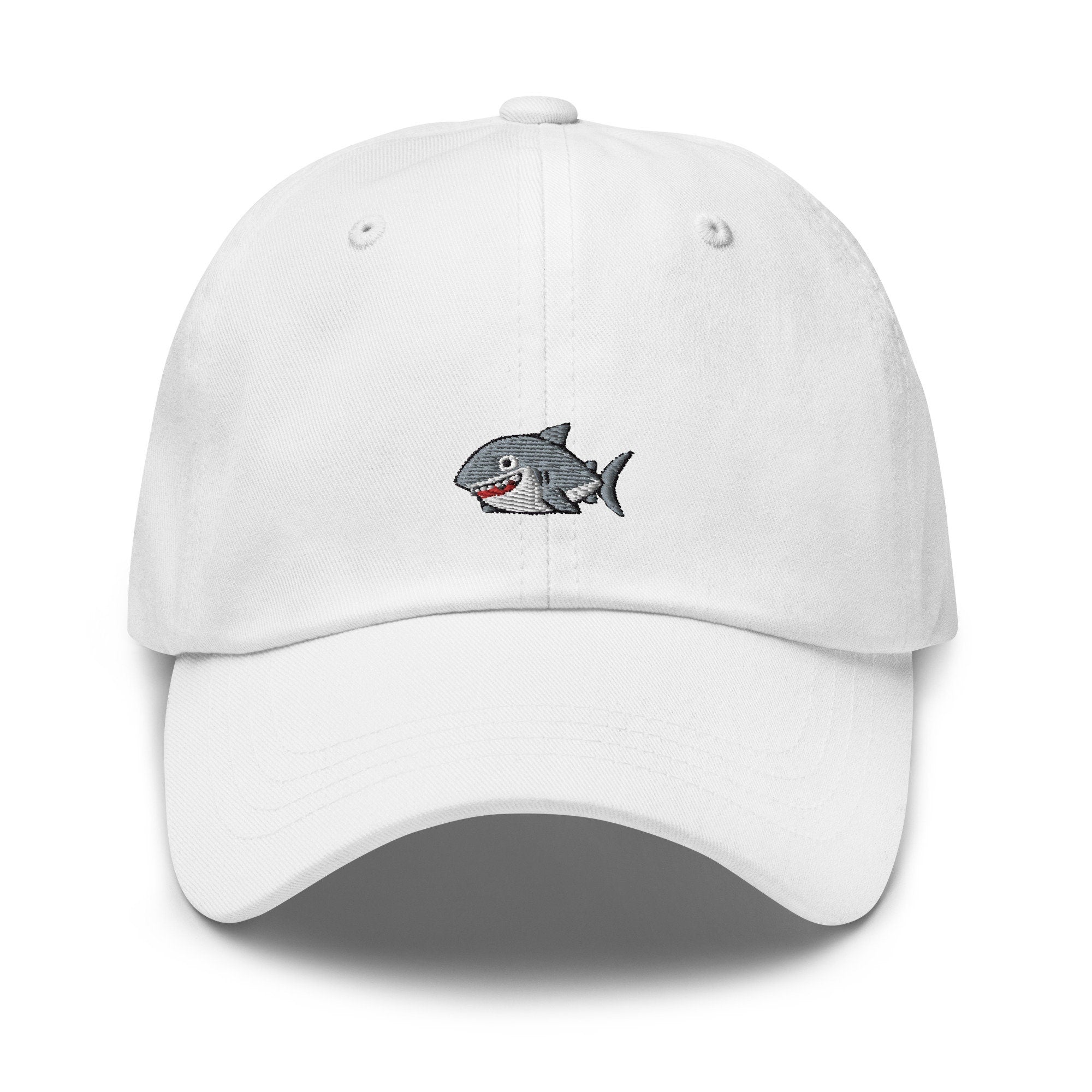 Shark Embroidered Dad Hat