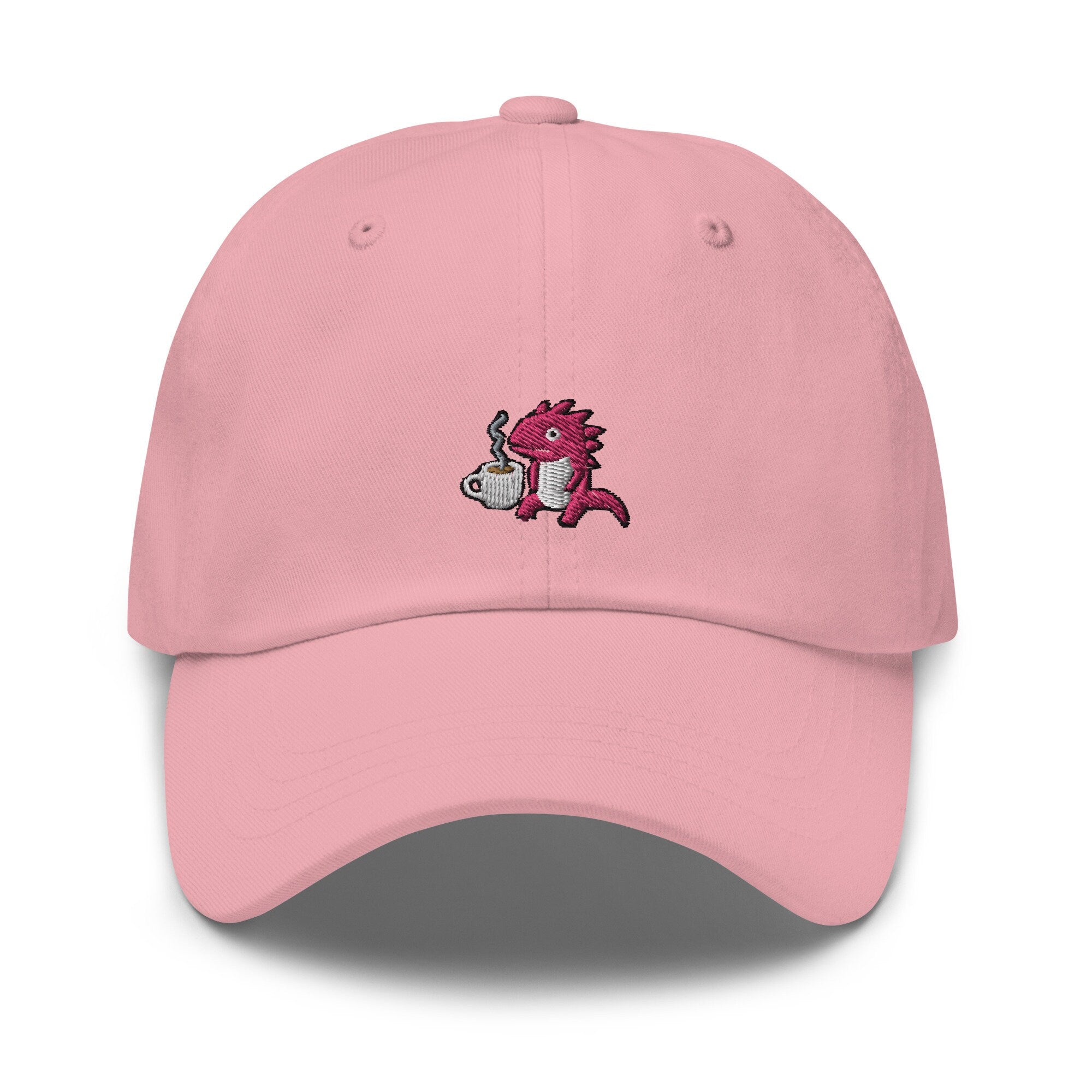 Axolotl Coffee Embroidered Dad Hat