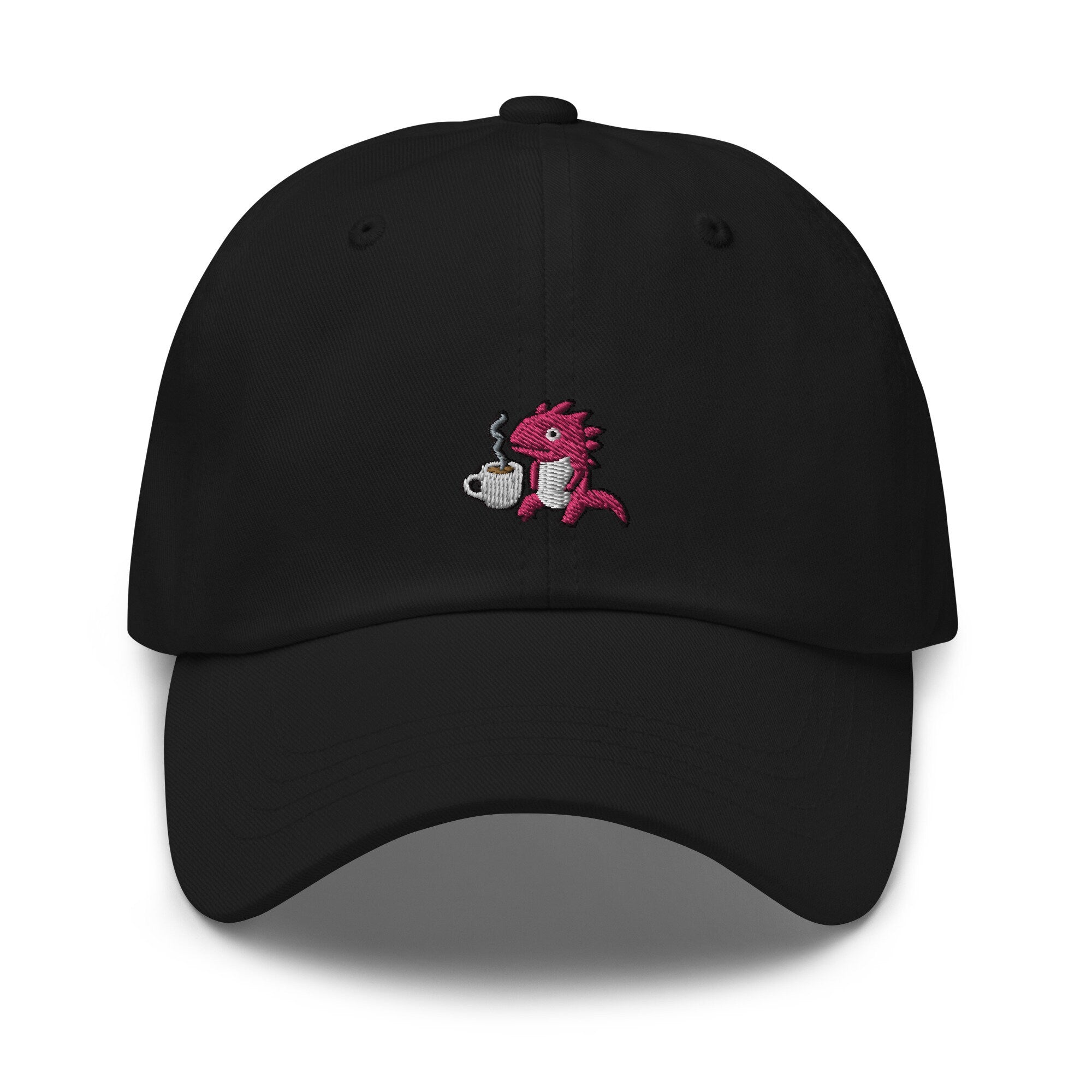 Axolotl Coffee Embroidered Dad Hat