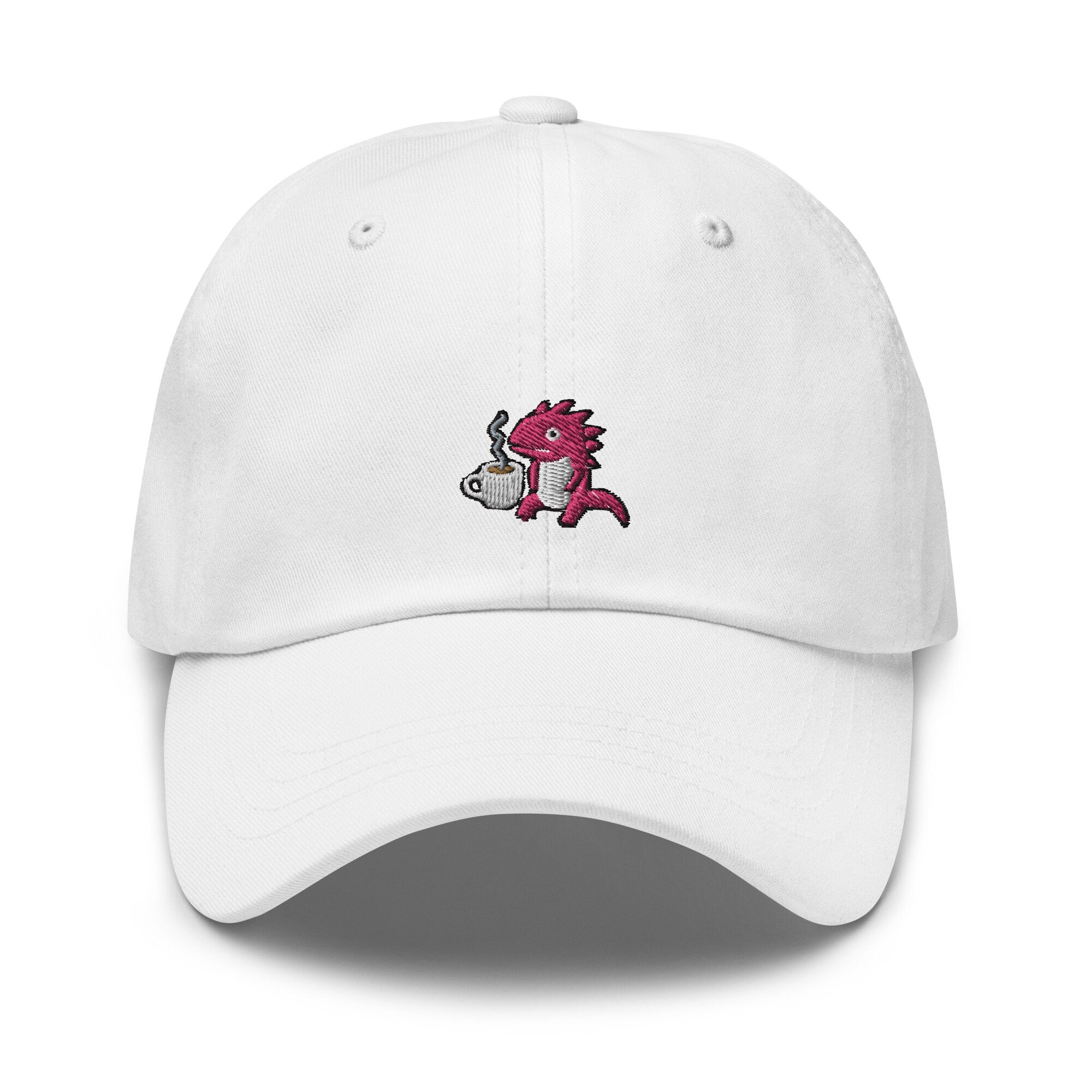 Axolotl Coffee Embroidered Dad Hat