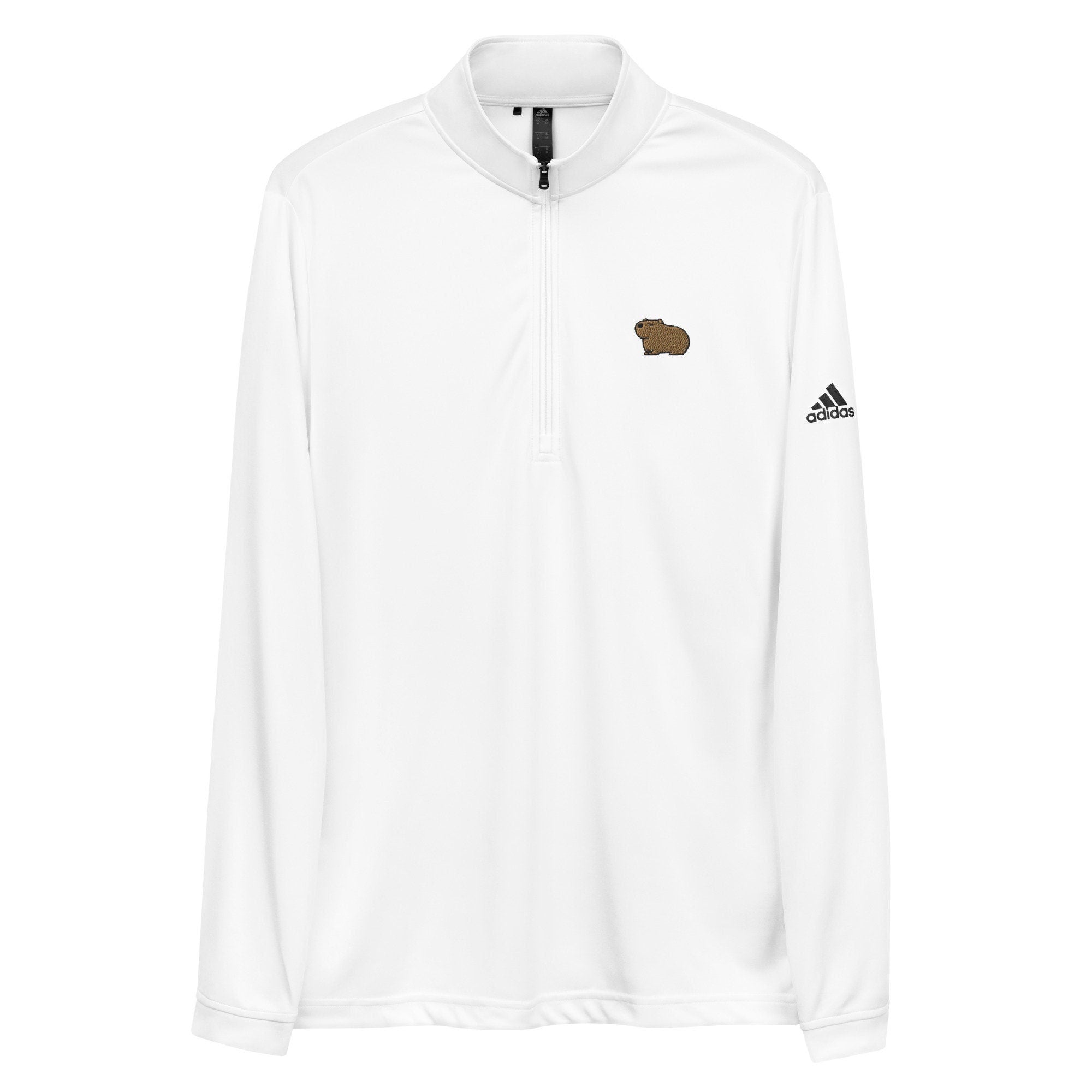 Capybara Premium Quarter Zip Pullover, Luxury Zipped Pullover Jacket, Capybara Premium Gift