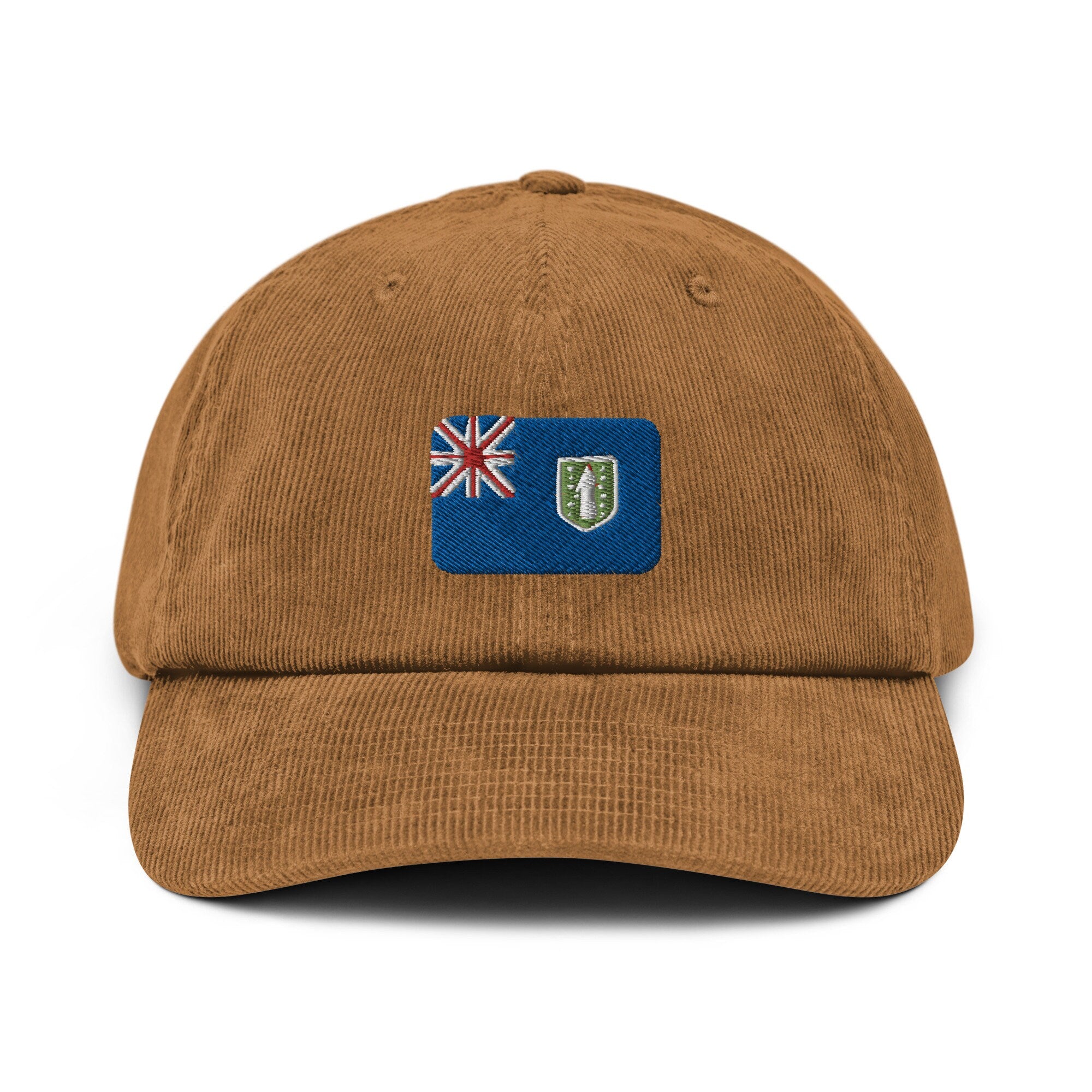 British Virgin Islands Corduroy Hat, British Virgin Islands Country Gift, Embroidered British Virgin Islands Flag