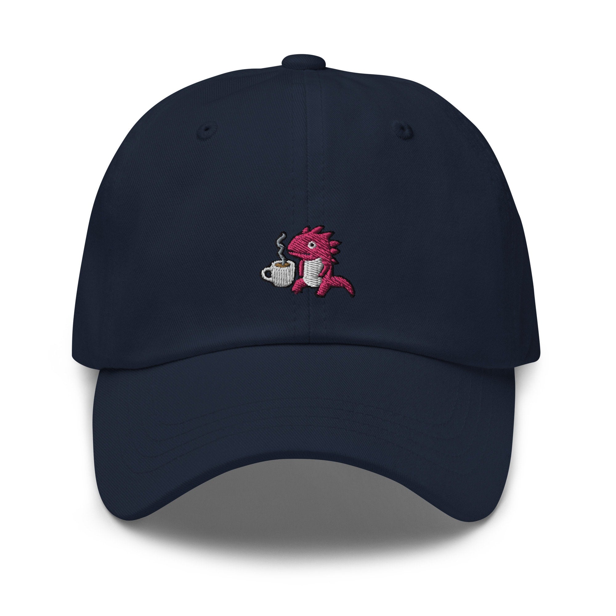 Axolotl Coffee Embroidered Dad Hat