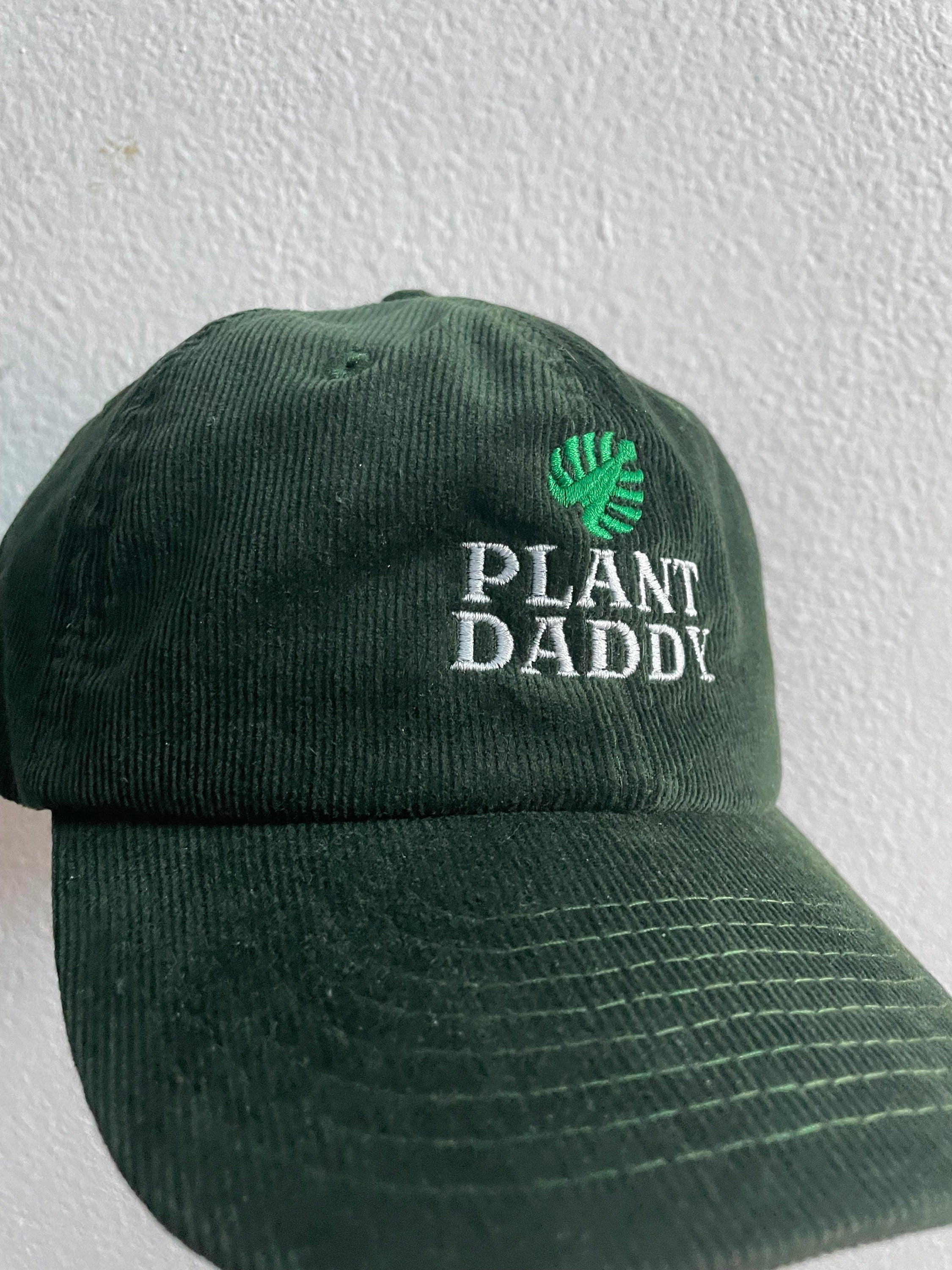 Plant Daddy Corduroy Dad Hat, Plant Lover Gift, Monstera Dad Hat Gift, Plant Daddy Handmade Embroidered Corduroy Dad Hat - Multiple Colors